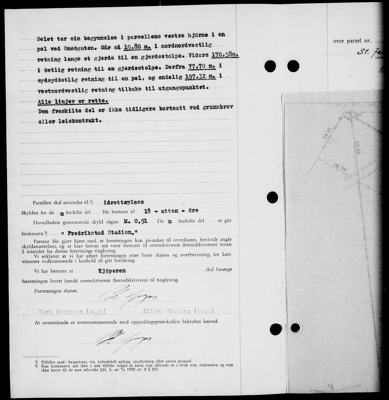 Onsøy sorenskriveri, SAO/A-10474/G/Ga/Gab/L0021: Mortgage book no. II A-21, 1947-1947, Diary no: : 2638/1947