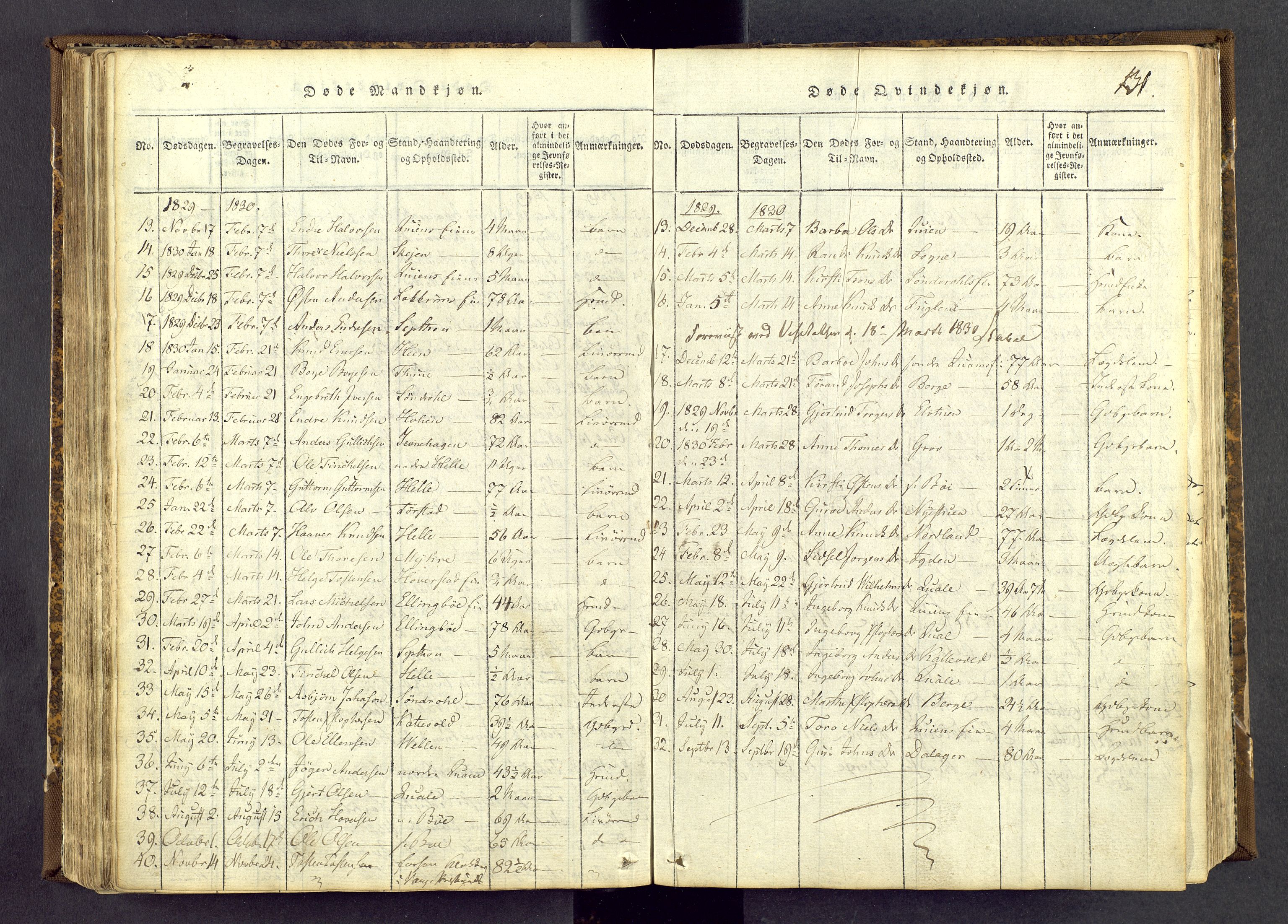 Vang prestekontor, Valdres, SAH/PREST-140/H/Ha/L0004: Parish register (official) no. 4, 1814-1831, p. 131
