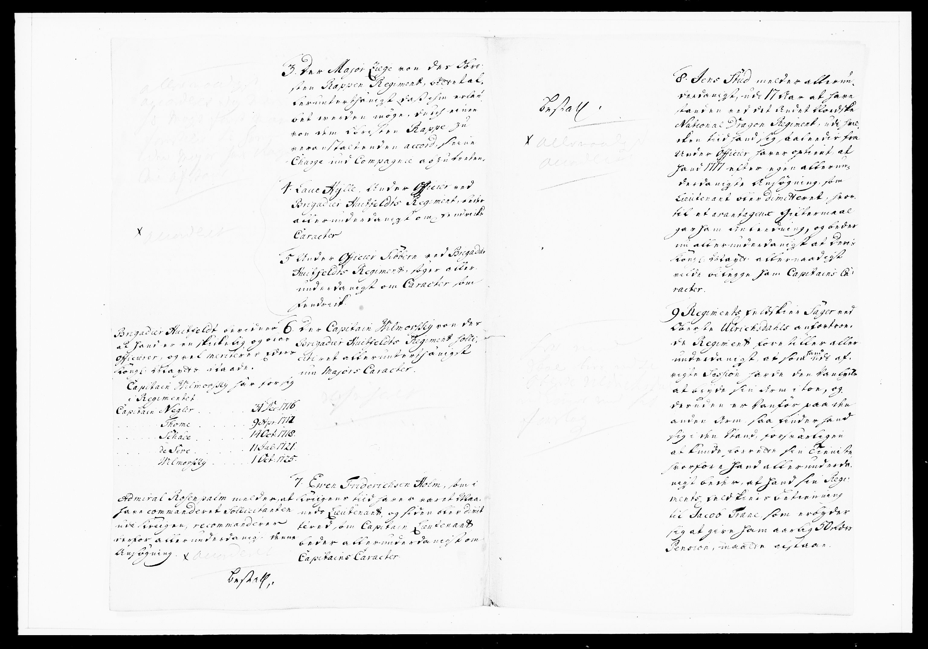 Krigskollegiet, Krigskancelliet, DRA/A-0006/-/1108-1113: Refererede sager, 1733, p. 187