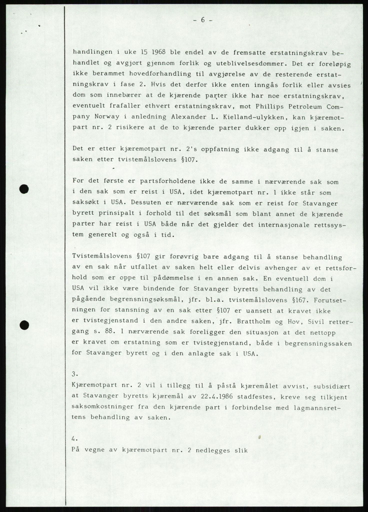 Pa 1503 - Stavanger Drilling AS, AV/SAST-A-101906/Da/L0001: Alexander L. Kielland - Begrensningssak Stavanger byrett, 1986, p. 597