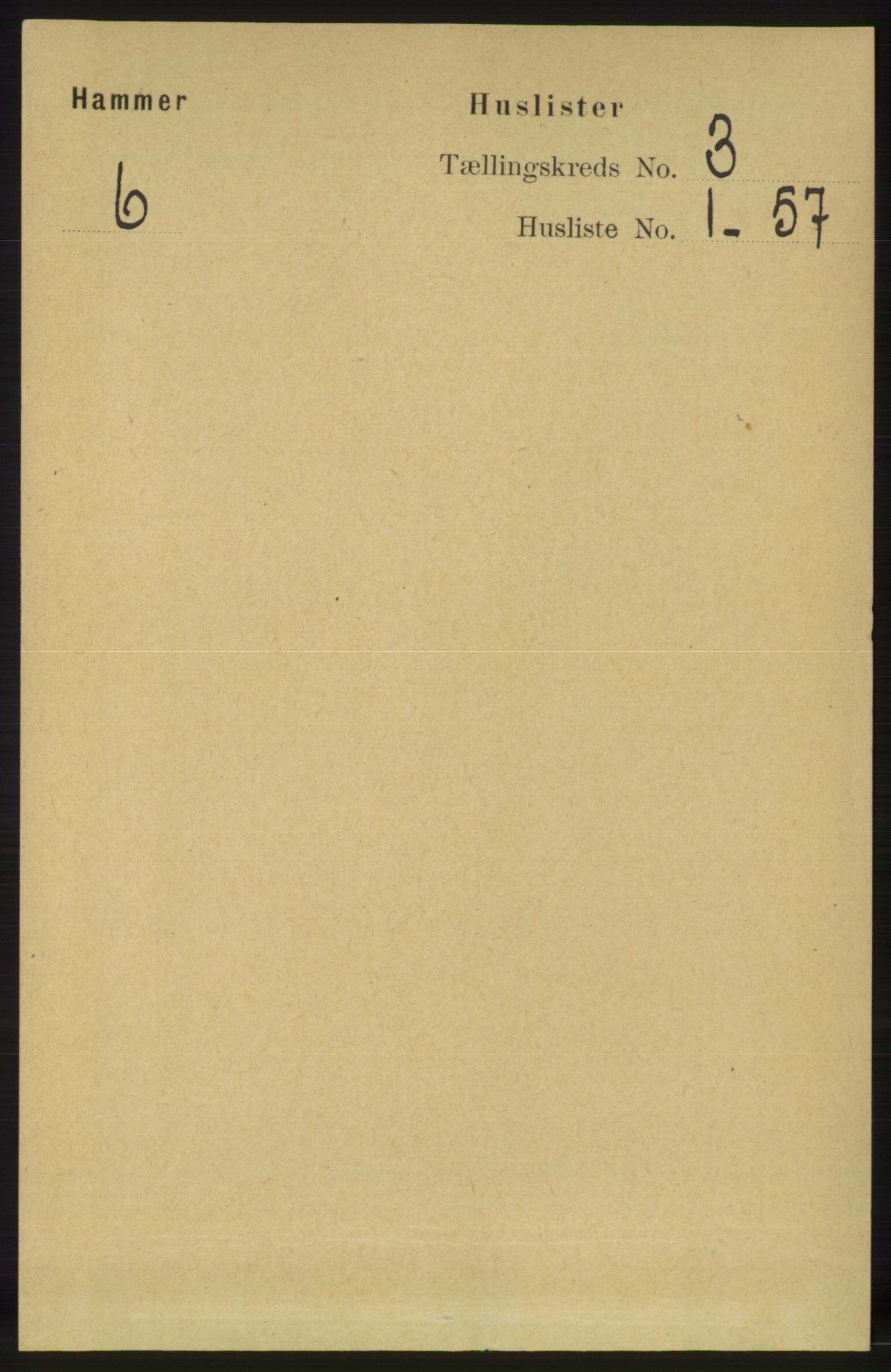 RA, 1891 census for 1254 Hamre, 1891, p. 475