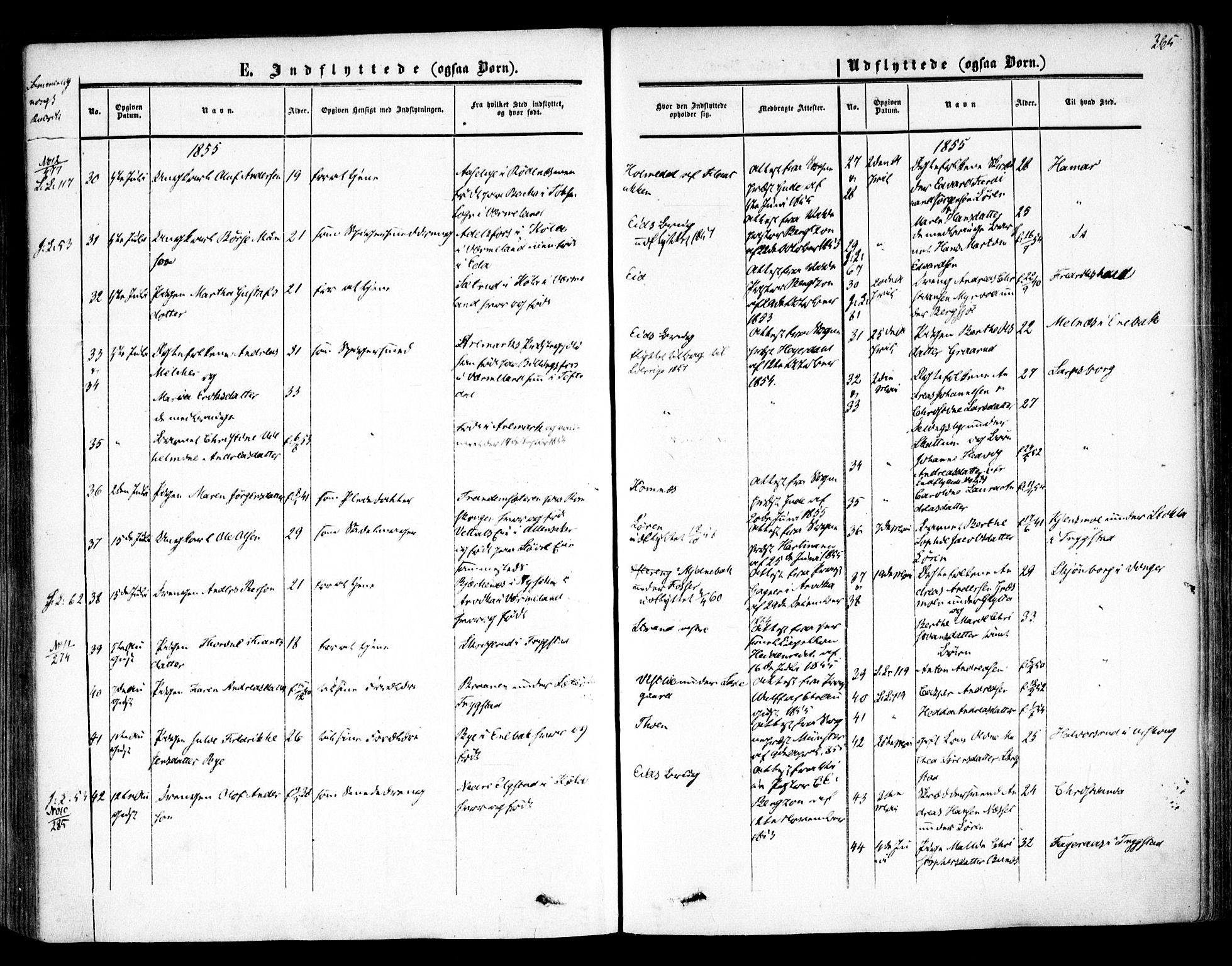 Høland prestekontor Kirkebøker, AV/SAO-A-10346a/F/Fa/L0010: Parish register (official) no. I 10, 1854-1861, p. 365