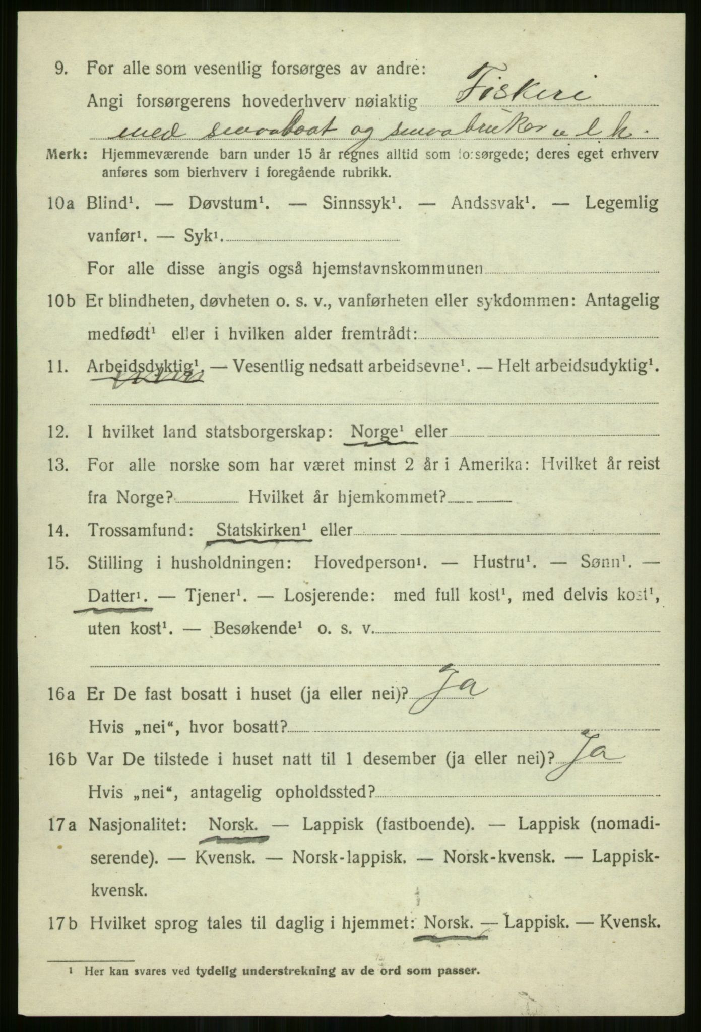SATØ, 1920 census for Skjervøy, 1920, p. 6710
