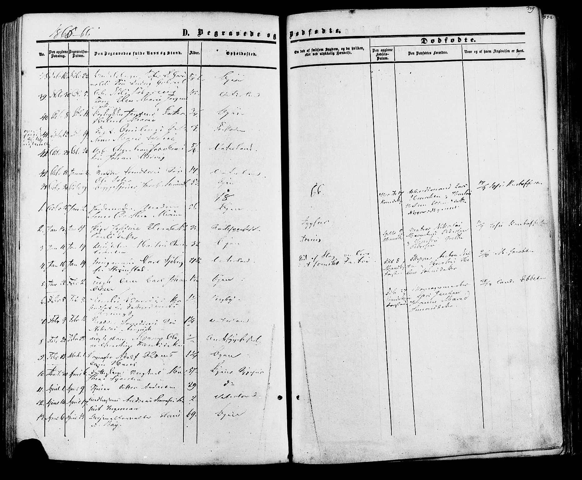 Fredrikstad prestekontor Kirkebøker, AV/SAO-A-11082/F/Fa/L0006: Parish register (official) no. 6, 1857-1878, p. 329