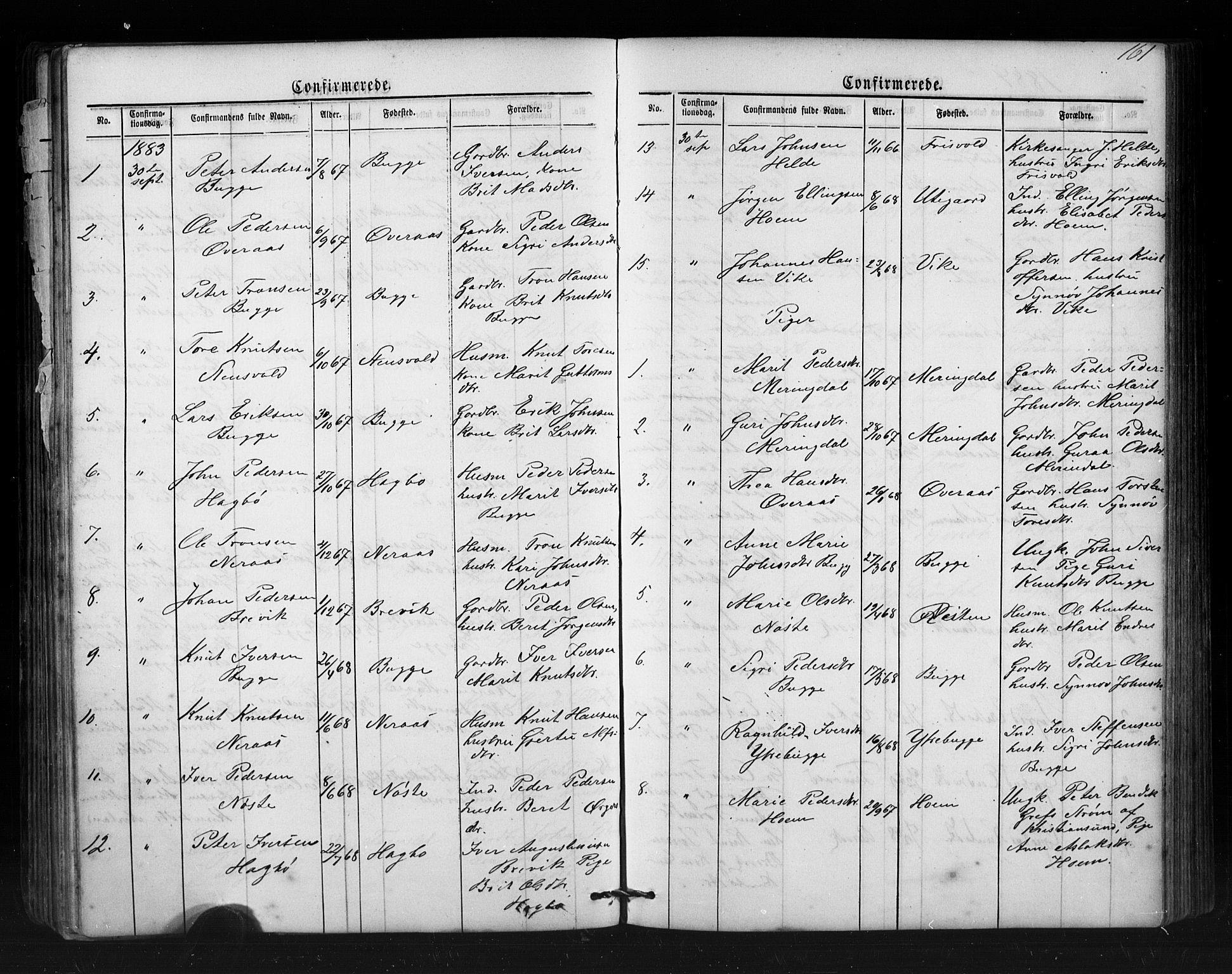 Ministerialprotokoller, klokkerbøker og fødselsregistre - Møre og Romsdal, SAT/A-1454/552/L0638: Parish register (copy) no. 552C01, 1867-1902, p. 161