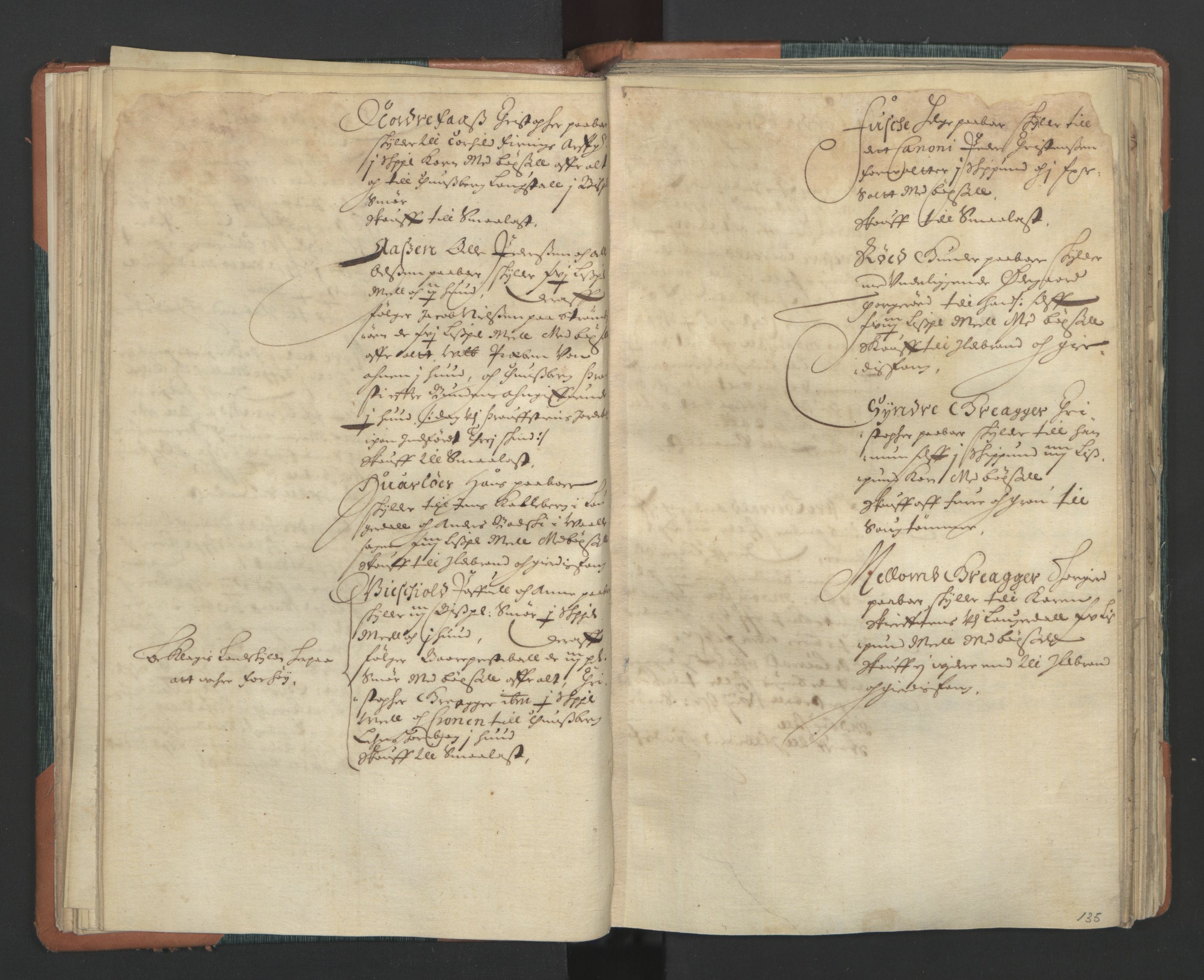 Rentekammeret inntil 1814, Realistisk ordnet avdeling, AV/RA-EA-4070/L/L0012: Tønsberg lagdømme. Alminnelig jordebok for Tønsberg len - Våle, Råbygge, Lardal og Sande skipreider., 1661, p. 134b-135a