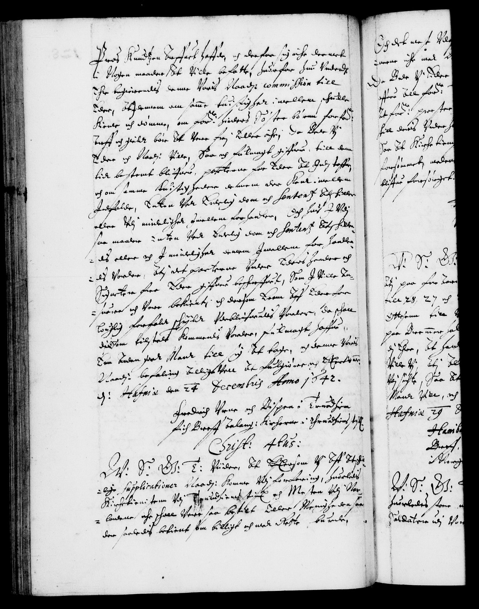 Danske Kanselli 1572-1799, AV/RA-EA-3023/F/Fc/Fca/Fcab/L0007: Norske tegnelser (mikrofilm), 1640-1648, p. 128b