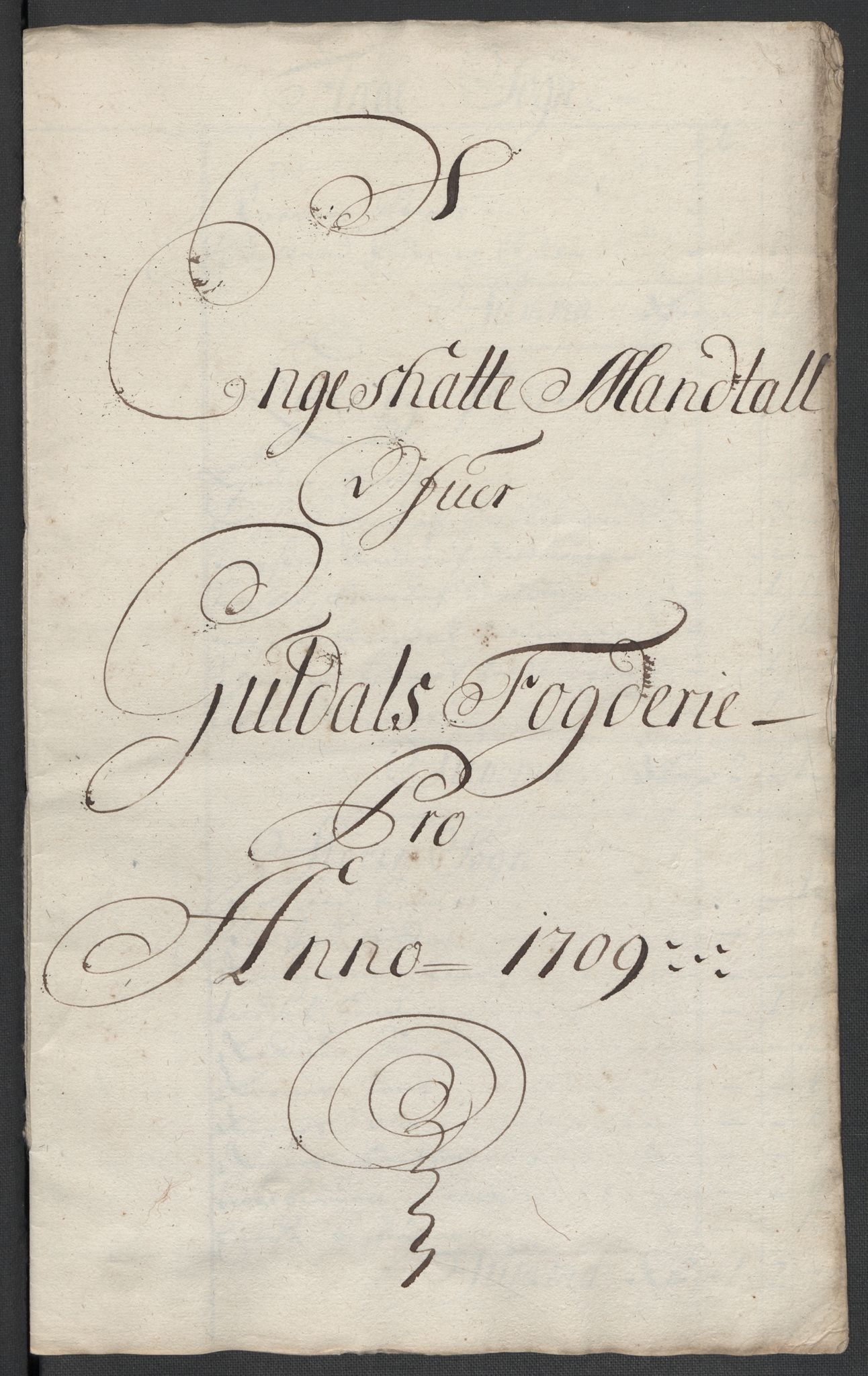 Rentekammeret inntil 1814, Reviderte regnskaper, Fogderegnskap, AV/RA-EA-4092/R60/L3959: Fogderegnskap Orkdal og Gauldal, 1709, p. 286