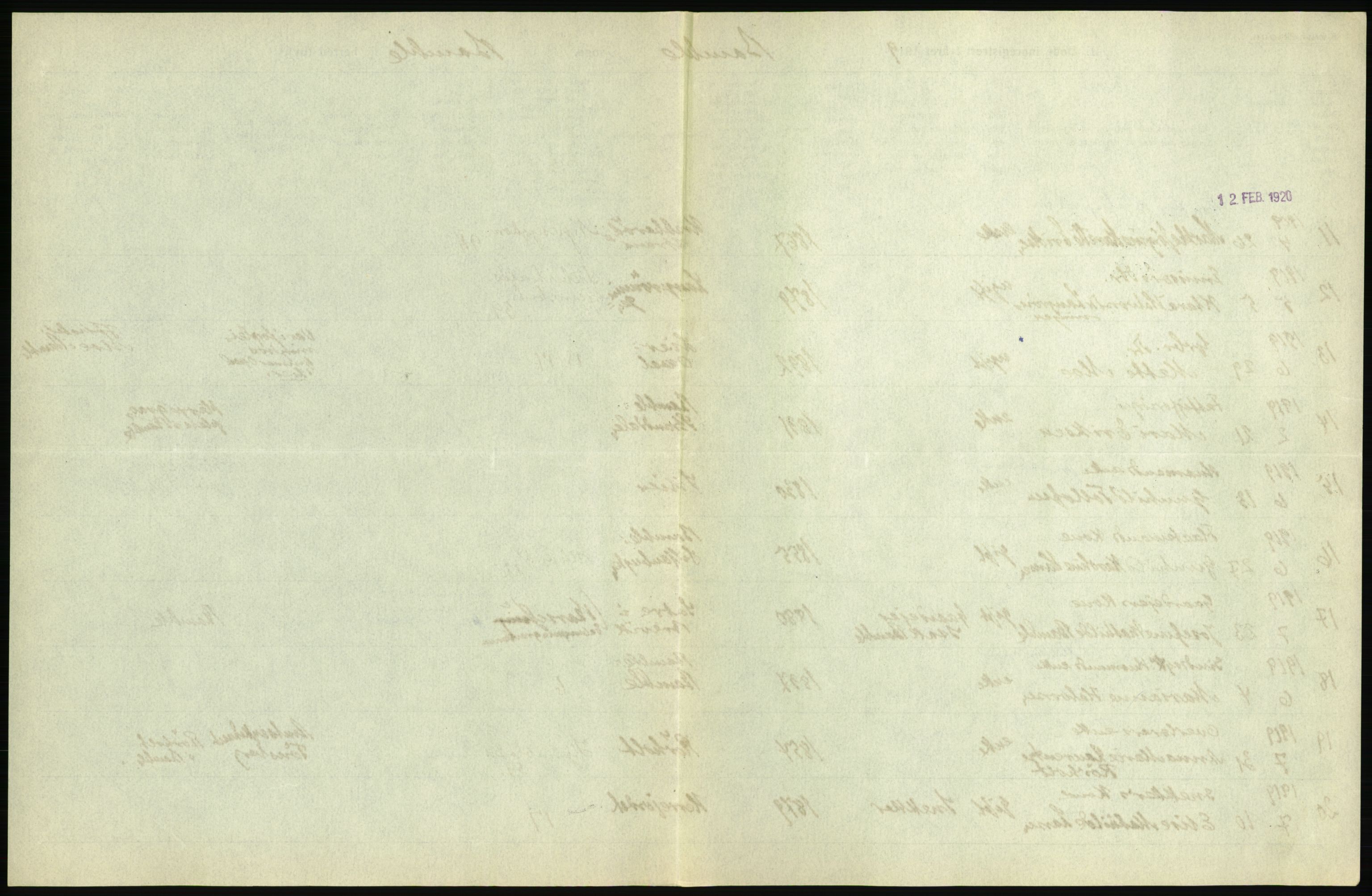 Statistisk sentralbyrå, Sosiodemografiske emner, Befolkning, RA/S-2228/D/Df/Dfb/Dfbi/L0023: Telemark fylke: Døde. Bygder og byer., 1919, p. 203