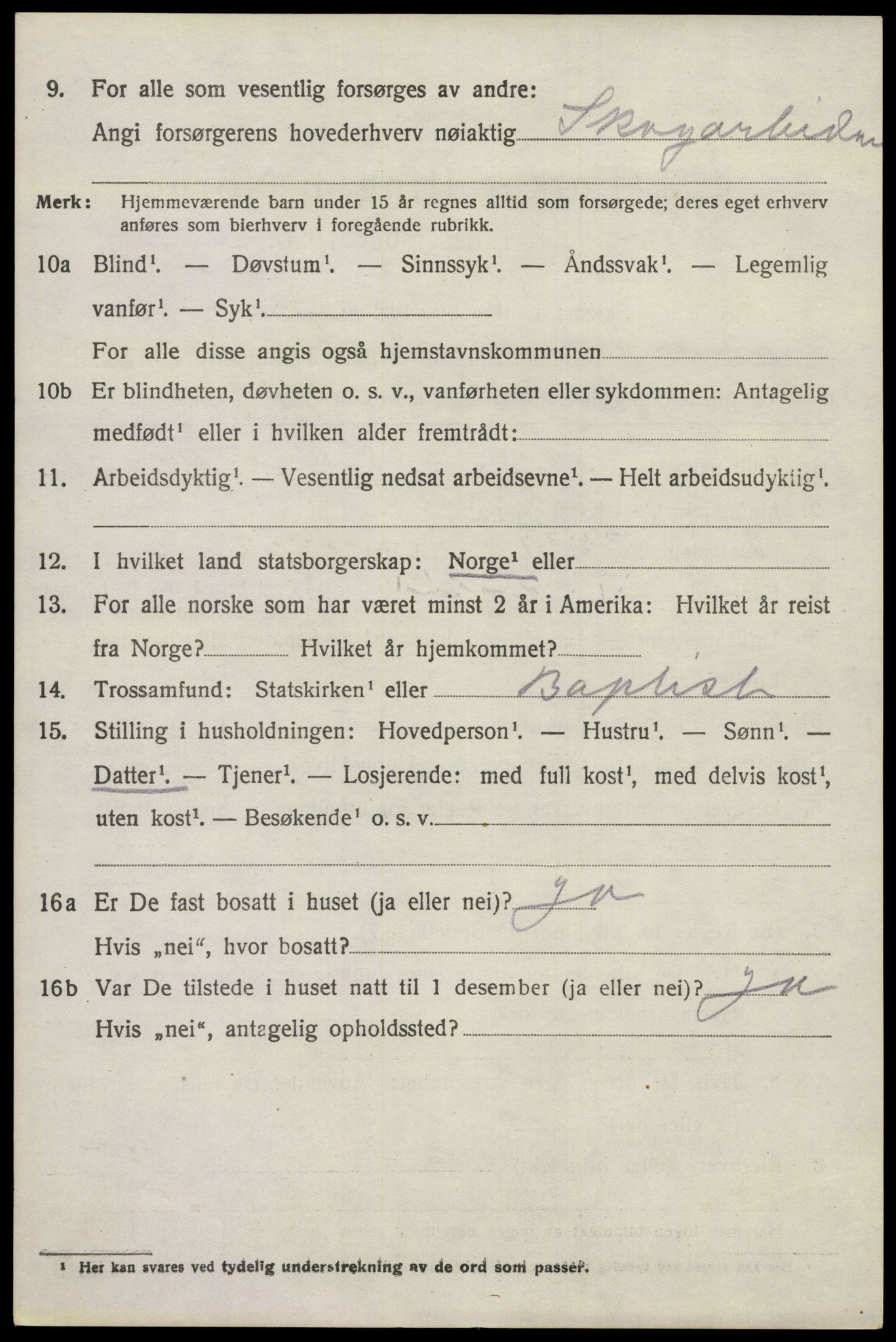 SAKO, 1920 census for Lardal, 1920, p. 5570