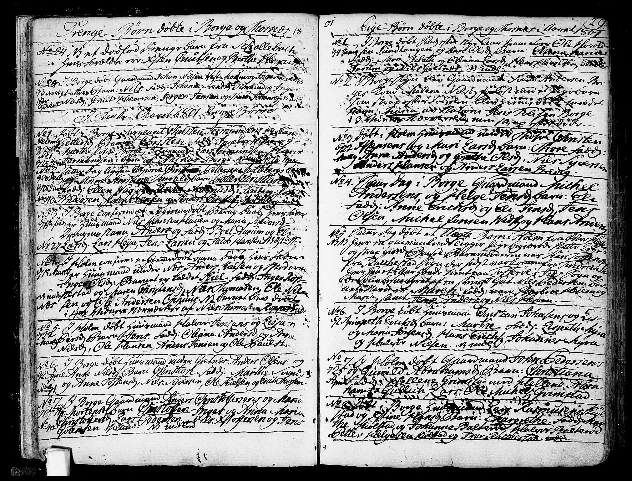 Borge prestekontor Kirkebøker, SAO/A-10903/F/Fa/L0002: Parish register (official) no. I 2, 1791-1817, p. 29