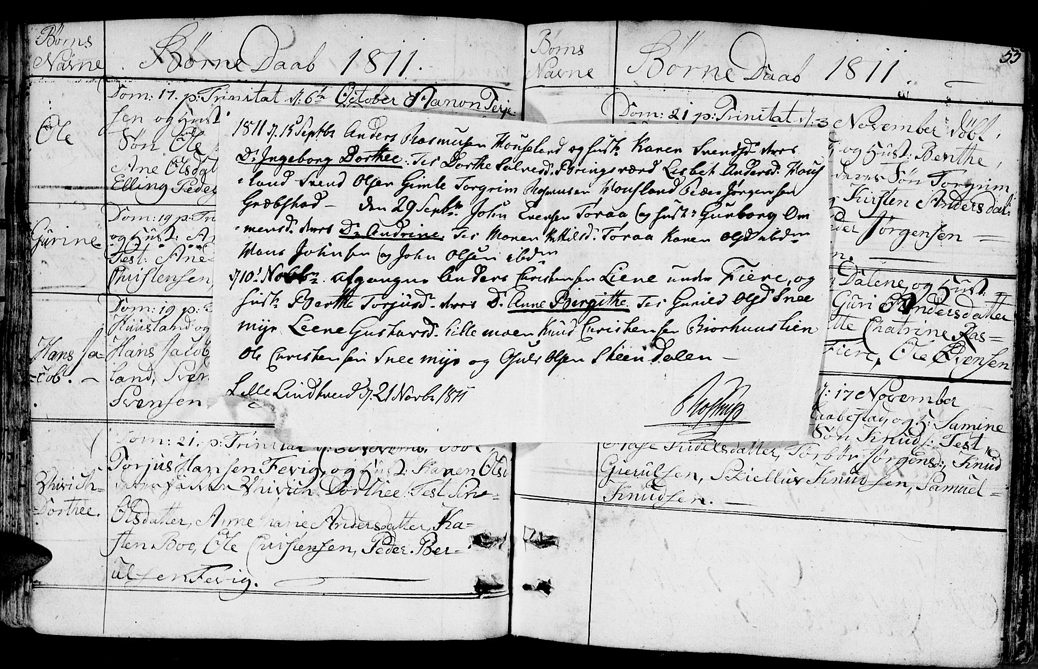 Fjære sokneprestkontor, AV/SAK-1111-0011/F/Fb/L0006: Parish register (copy) no. B 6, 1803-1817, p. 55