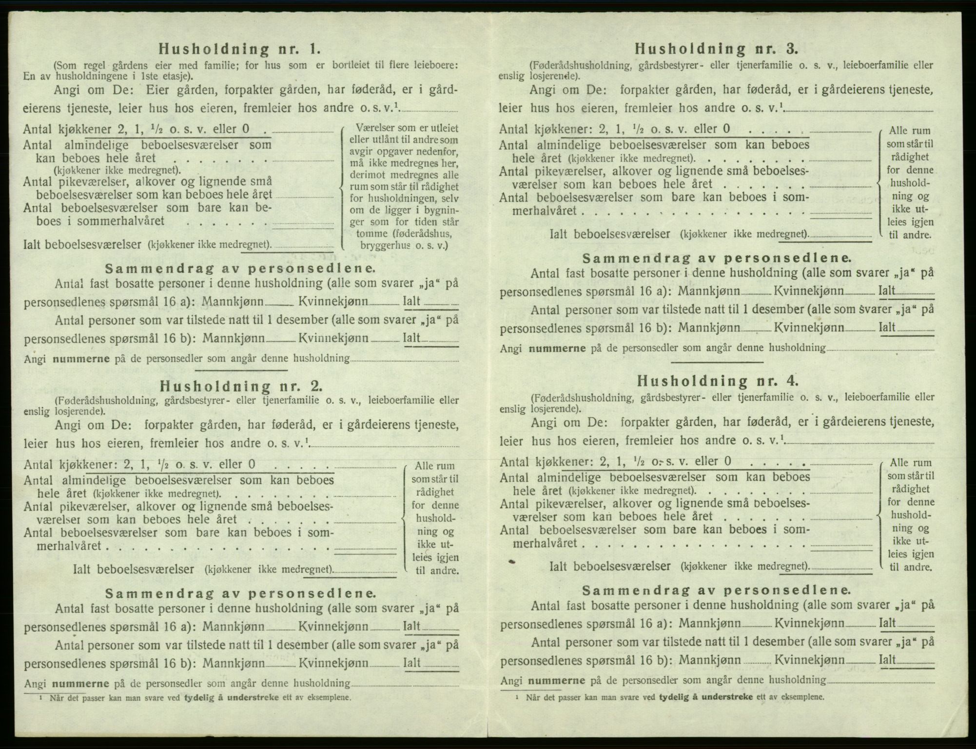 SAB, 1920 census for Sveio, 1920, p. 312