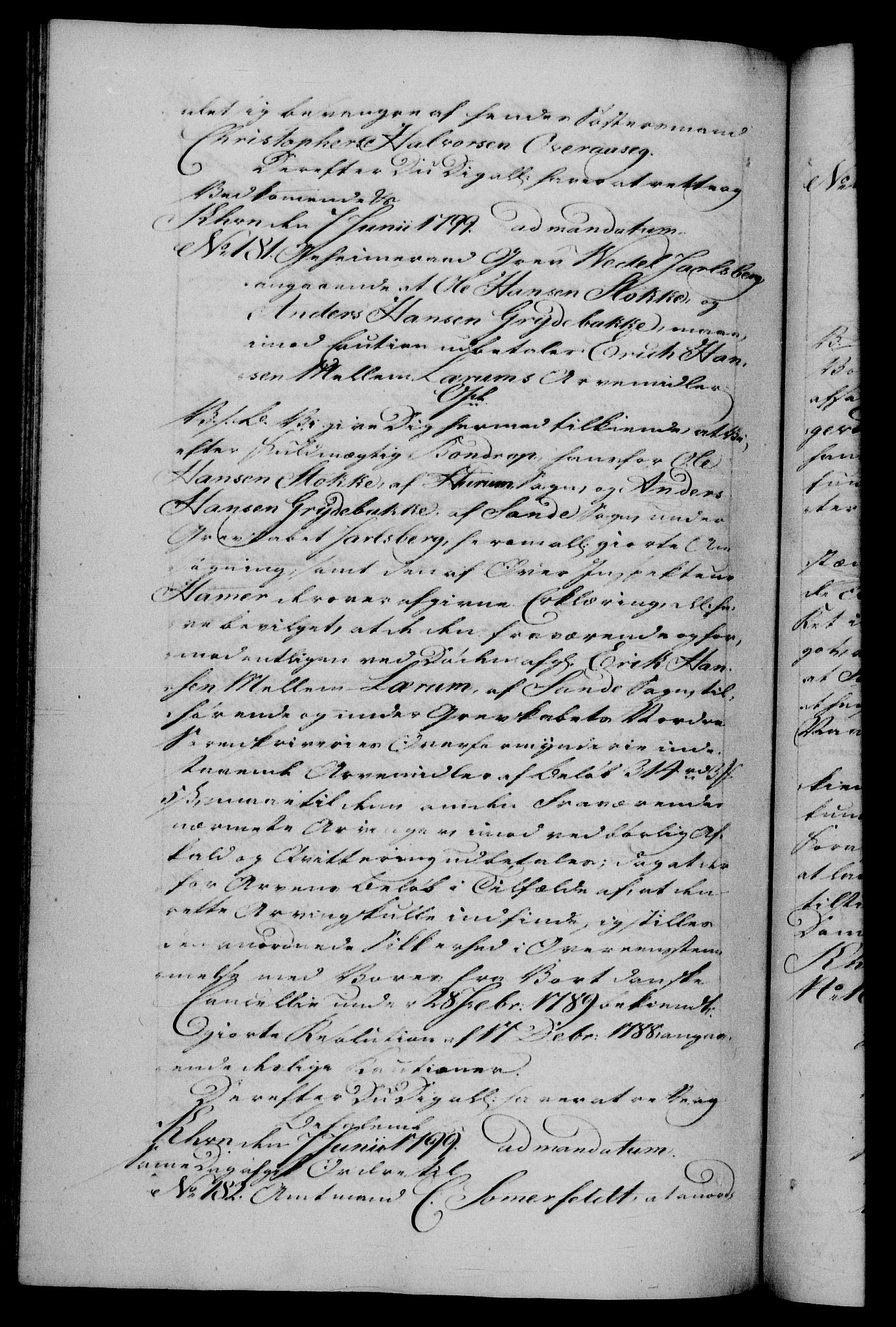 Danske Kanselli 1572-1799, AV/RA-EA-3023/F/Fc/Fca/Fcab/L0046: Norske tegnelser, 1797-1799, p. 468b