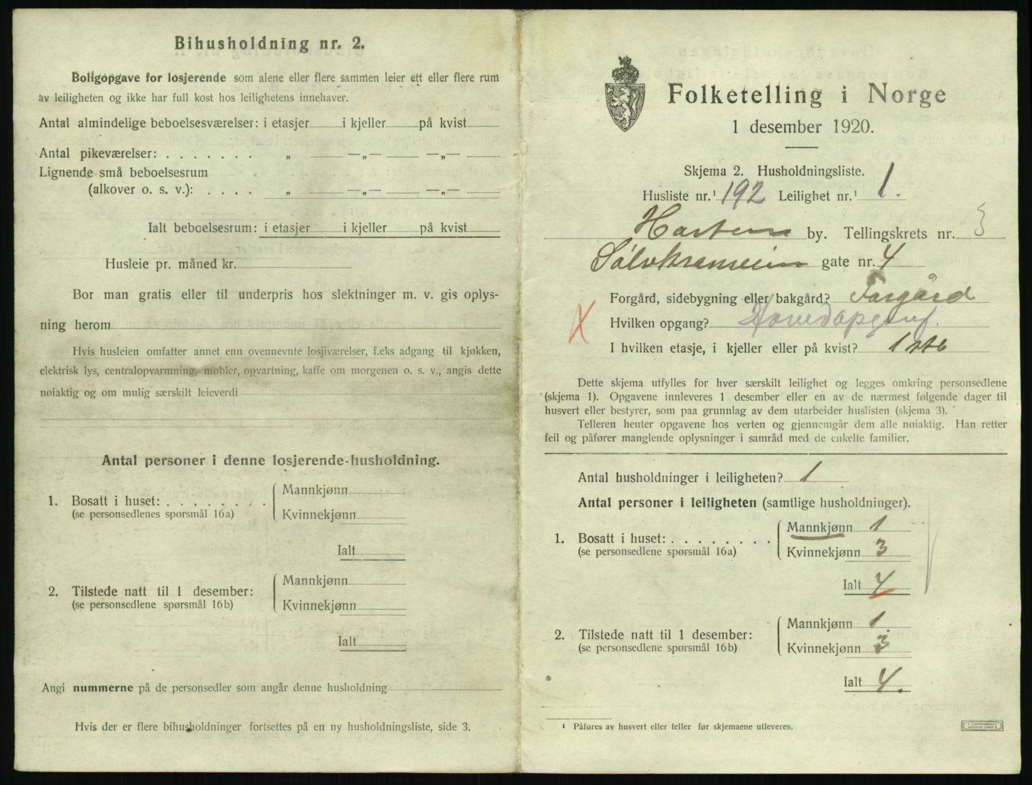 SAKO, 1920 census for Horten, 1920, p. 4741