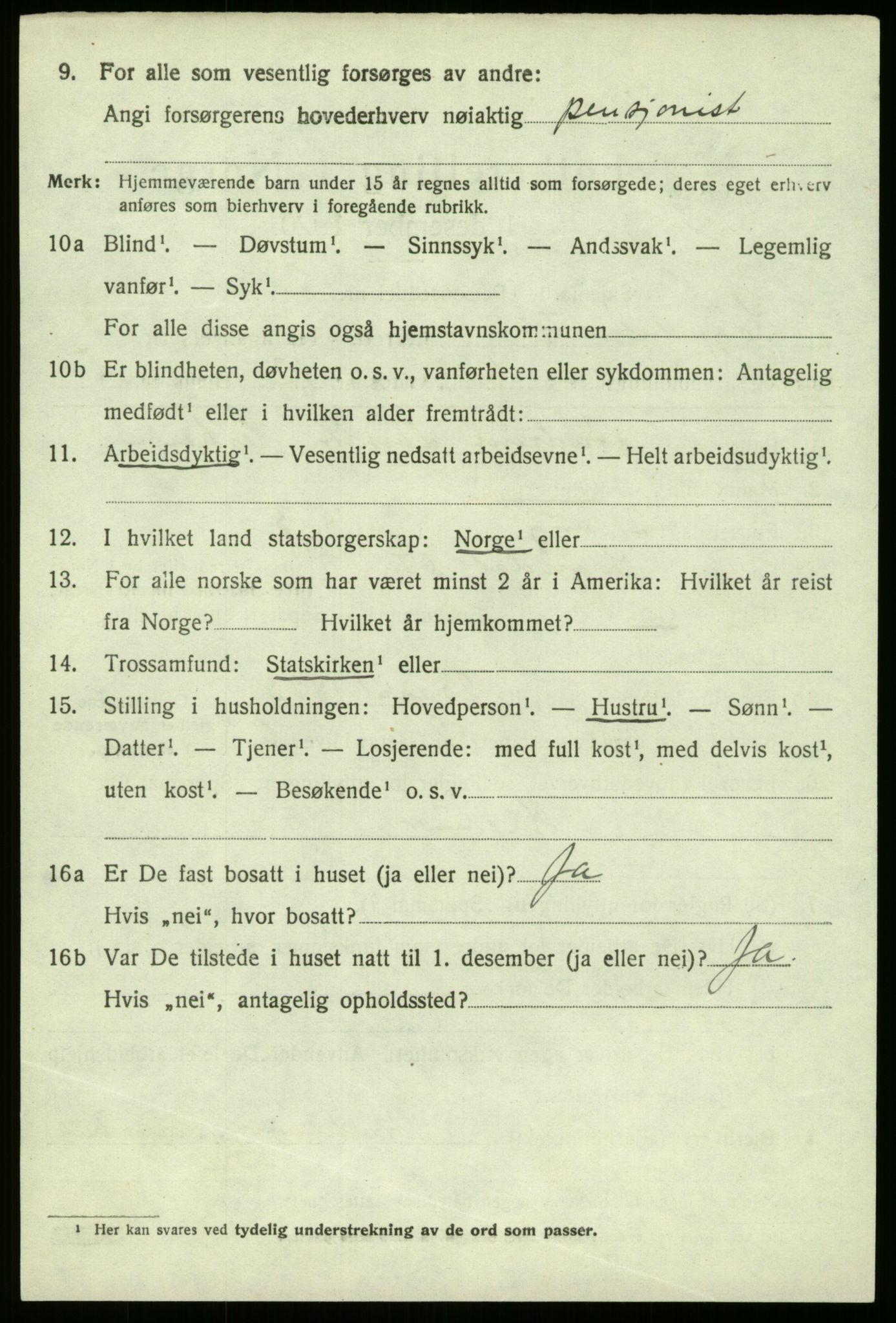 SAB, 1920 census for Sogndal, 1920, p. 2196