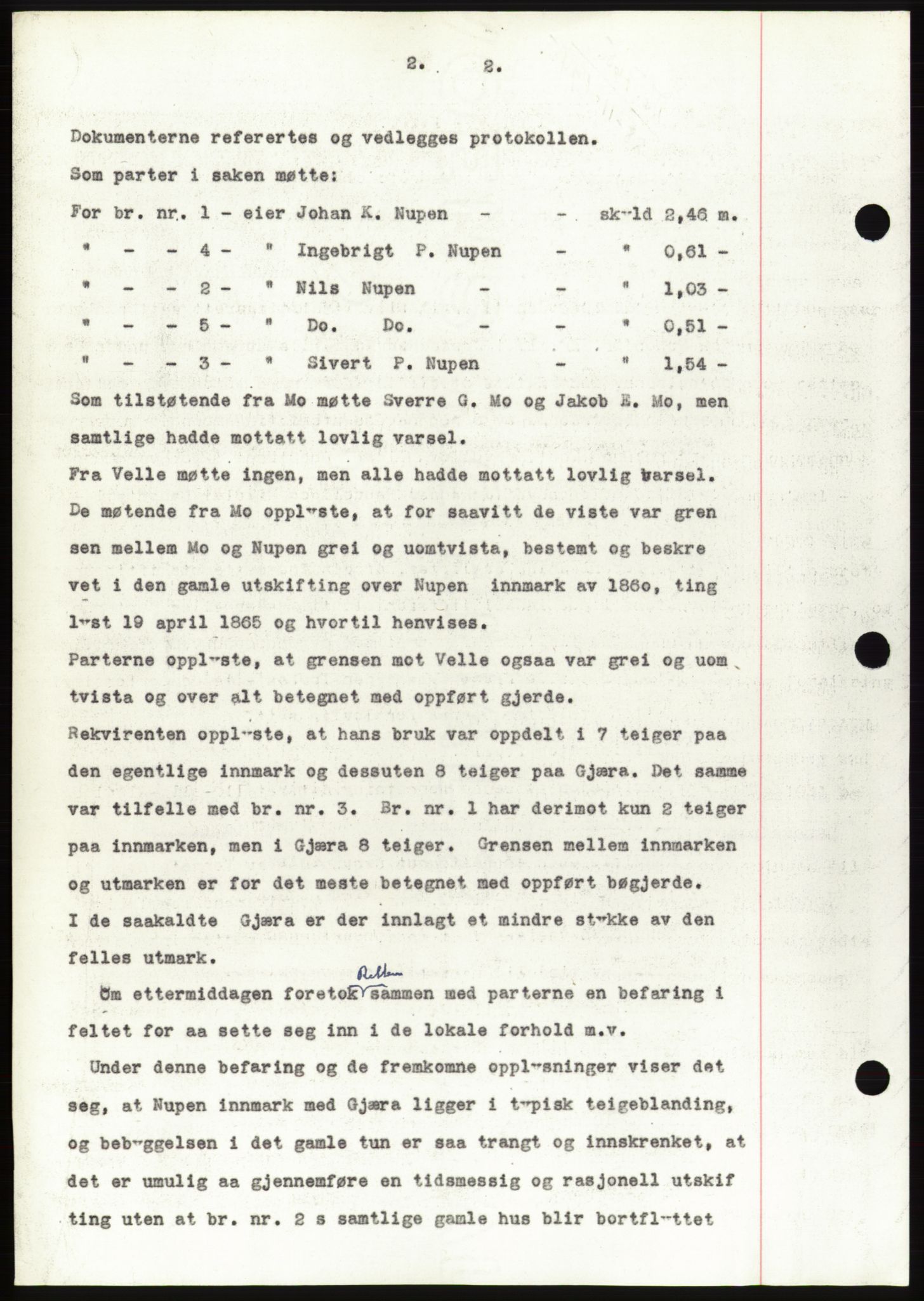 Søre Sunnmøre sorenskriveri, AV/SAT-A-4122/1/2/2C/L0077: Mortgage book no. 3A, 1945-1946, Diary no: : 765/1945