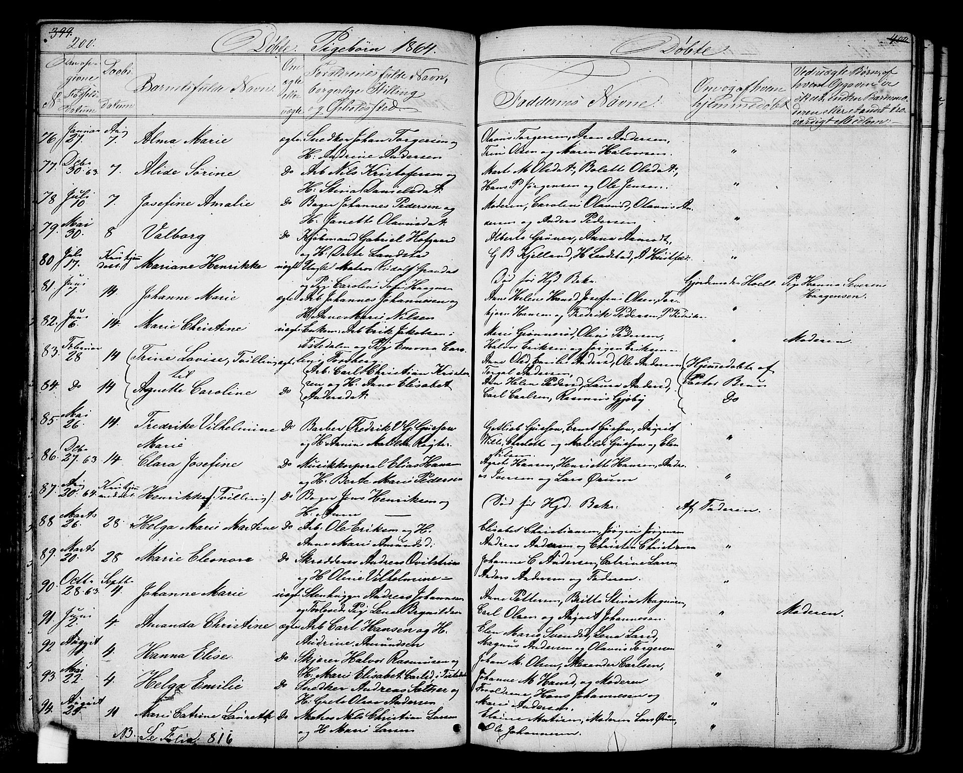 Halden prestekontor Kirkebøker, AV/SAO-A-10909/G/Ga/L0005a: Parish register (copy) no. 5A, 1855-1864, p. 200