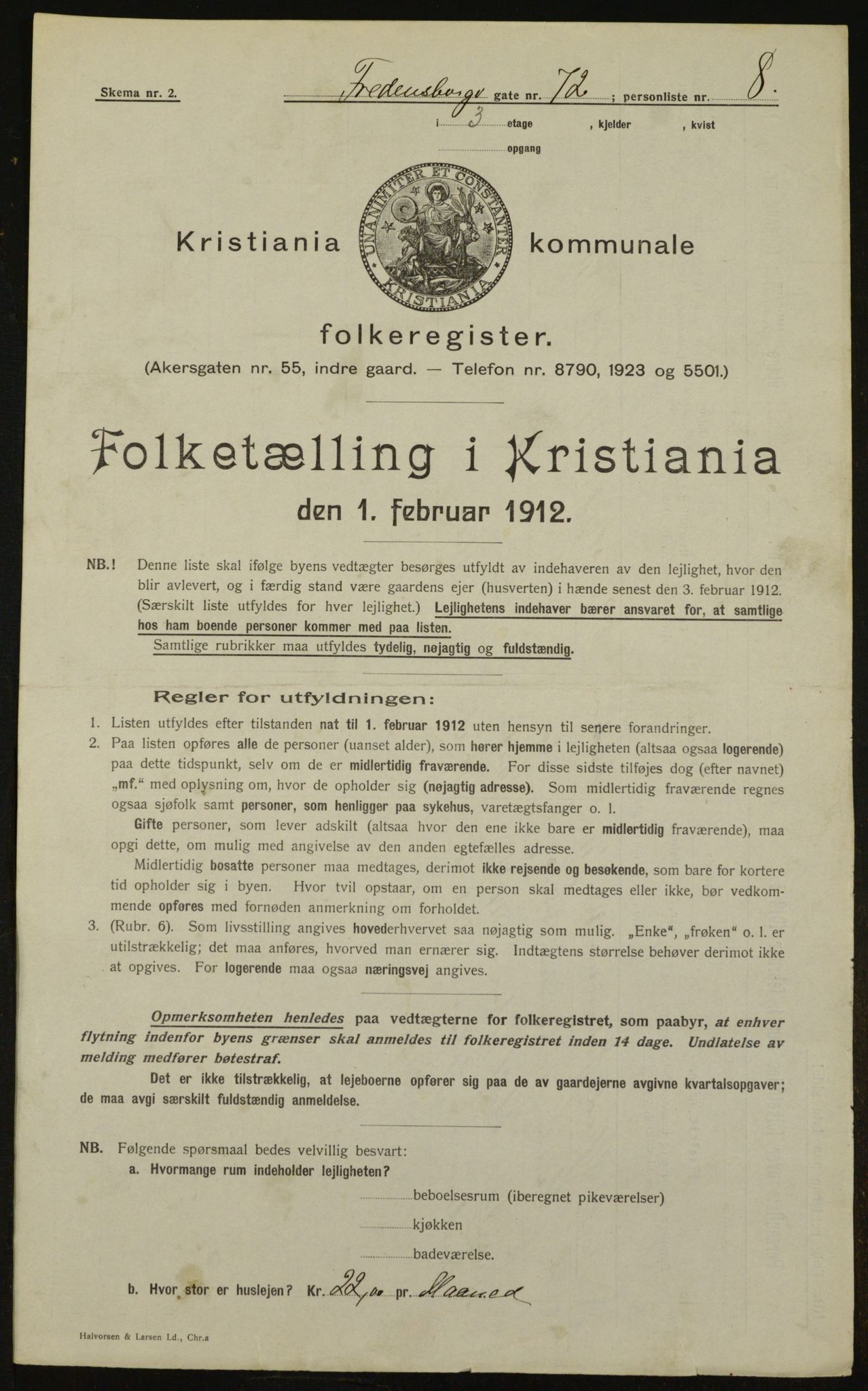 OBA, Municipal Census 1912 for Kristiania, 1912, p. 26541