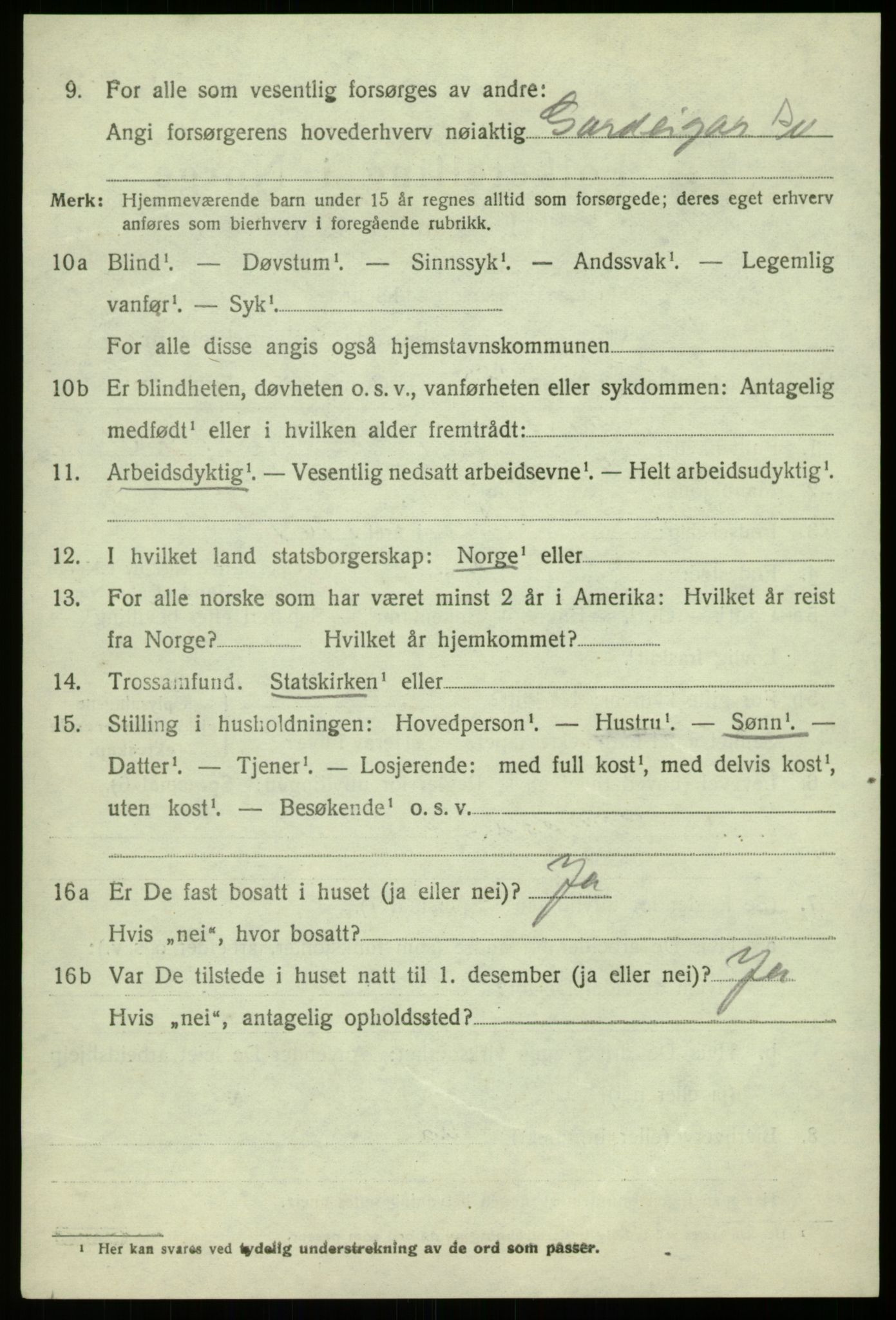 SAB, 1920 census for Fana, 1920, p. 8112