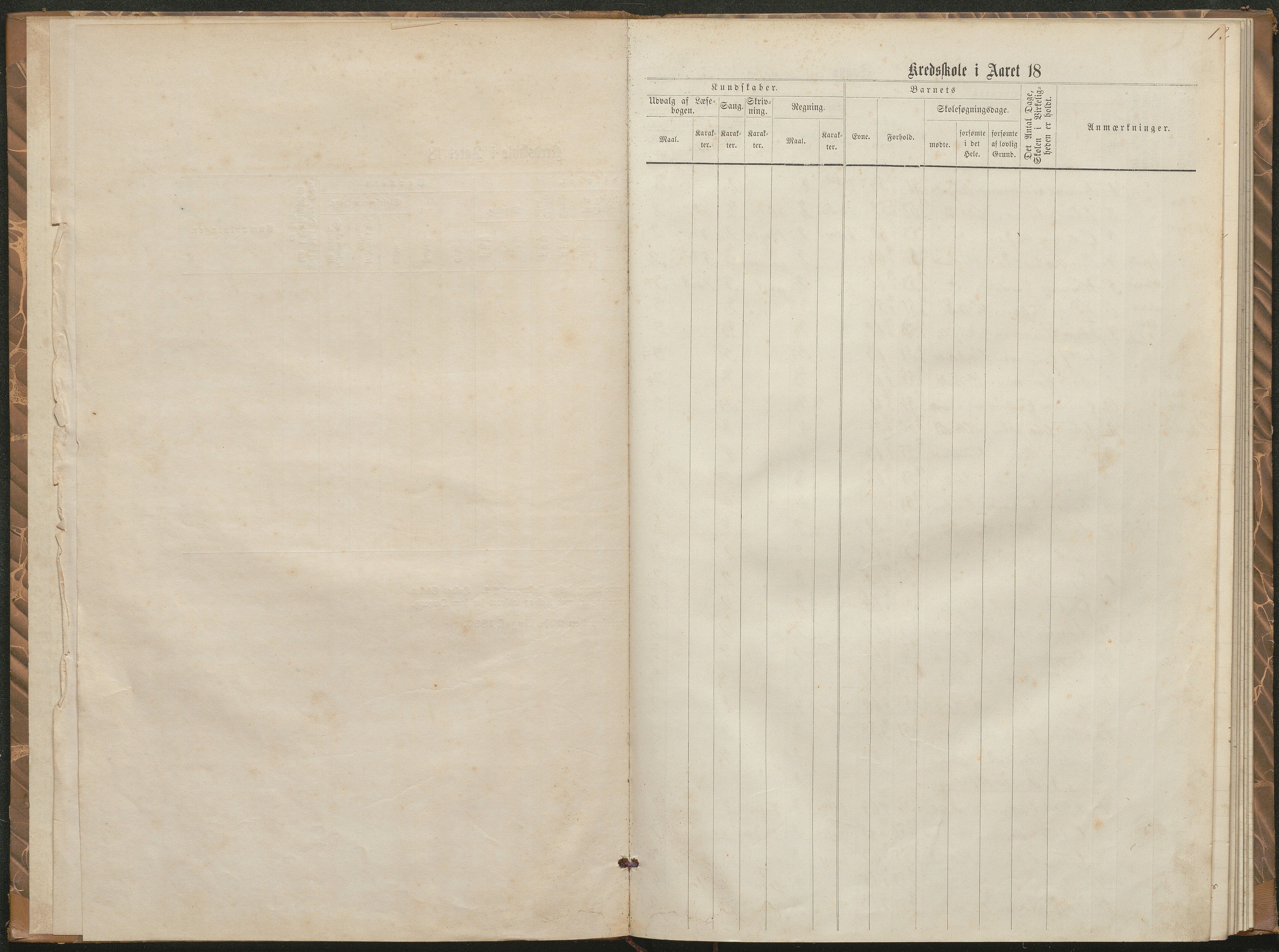 Birkenes kommune, Birkenes krets/Birkeland folkeskole frem til 1991, AAKS/KA0928-550a_91/F02/L0002: Skoleprotokoll, 1866-1878, p. 1