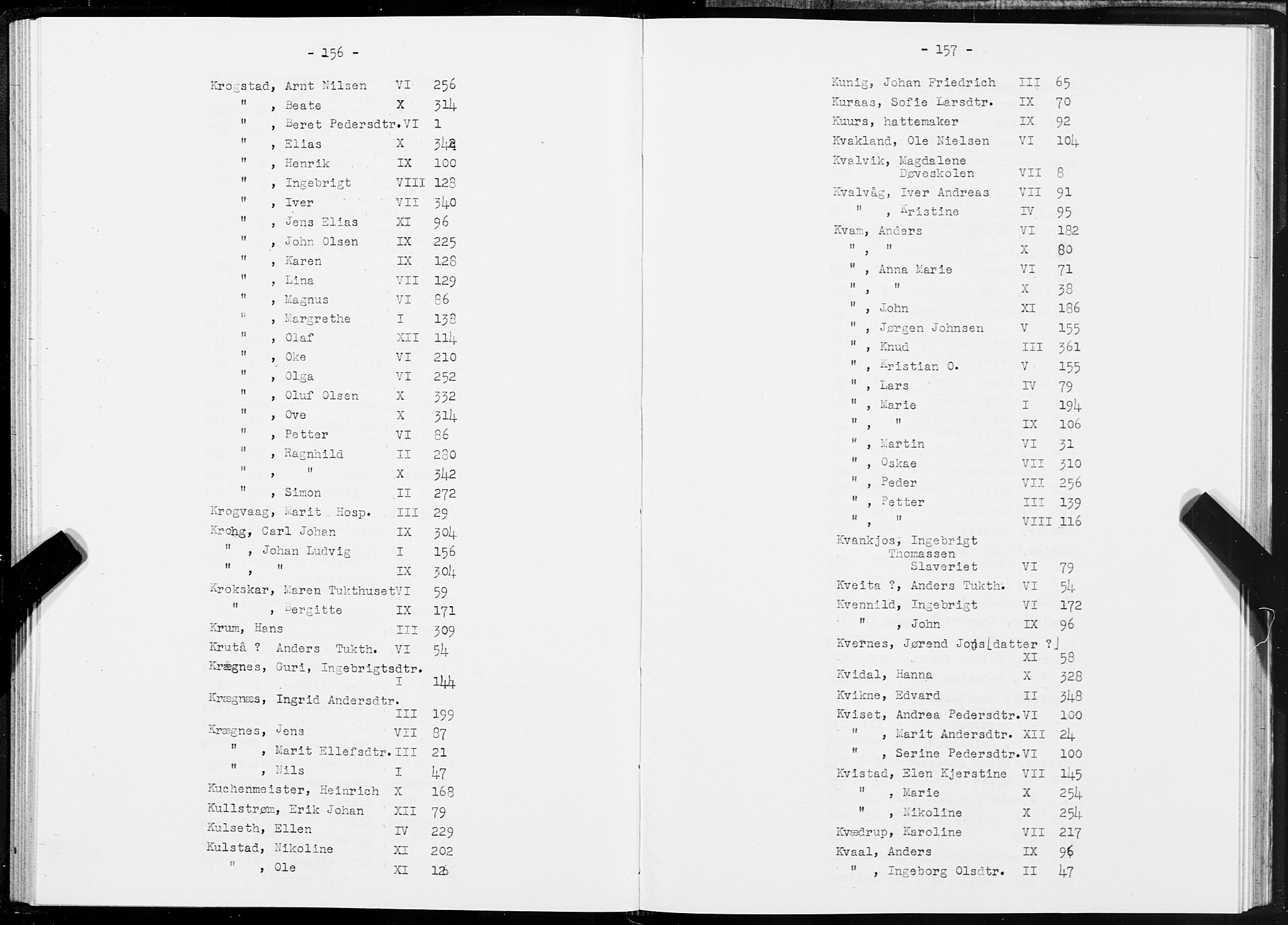 SAT, 1875 census for 1601 Trondheim, 1875, p. 156-157