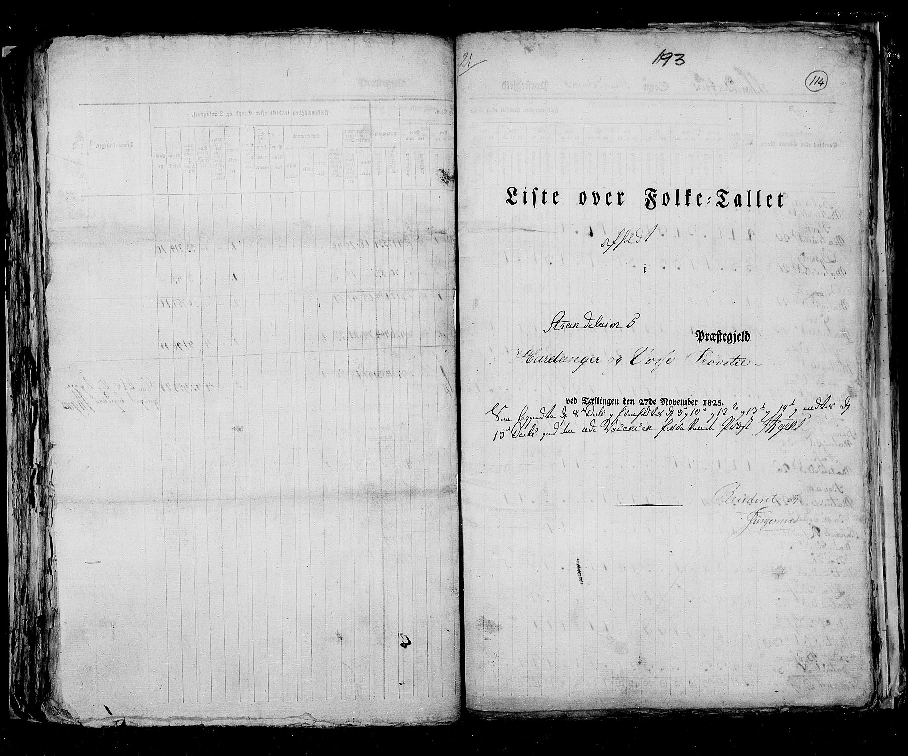 RA, Census 1825, vol. 13: Søndre Bergenhus amt, 1825, p. 114