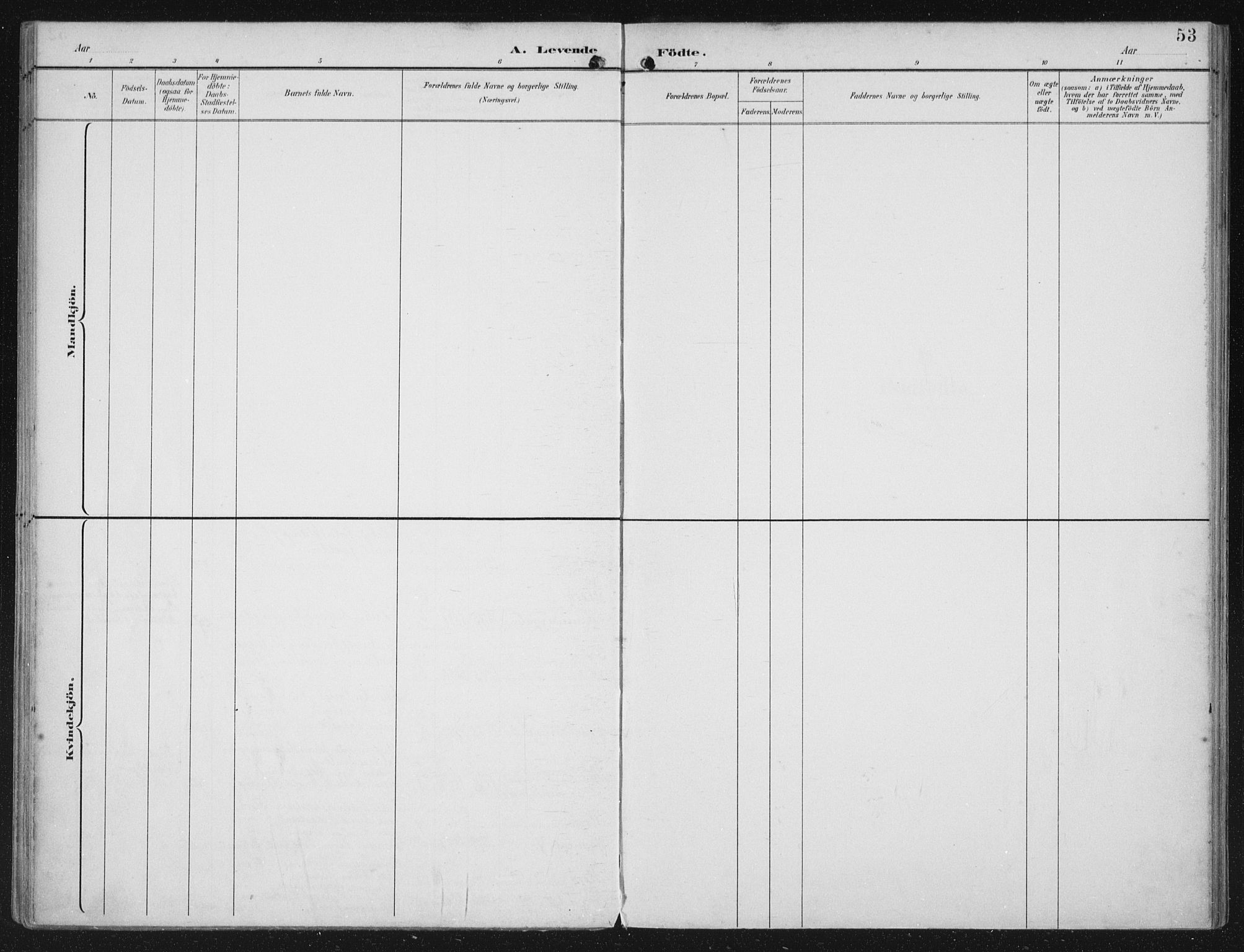 Kinn sokneprestembete, SAB/A-80801/H/Haa/Haac/L0002: Parish register (official) no. C 2, 1895-1916, p. 53