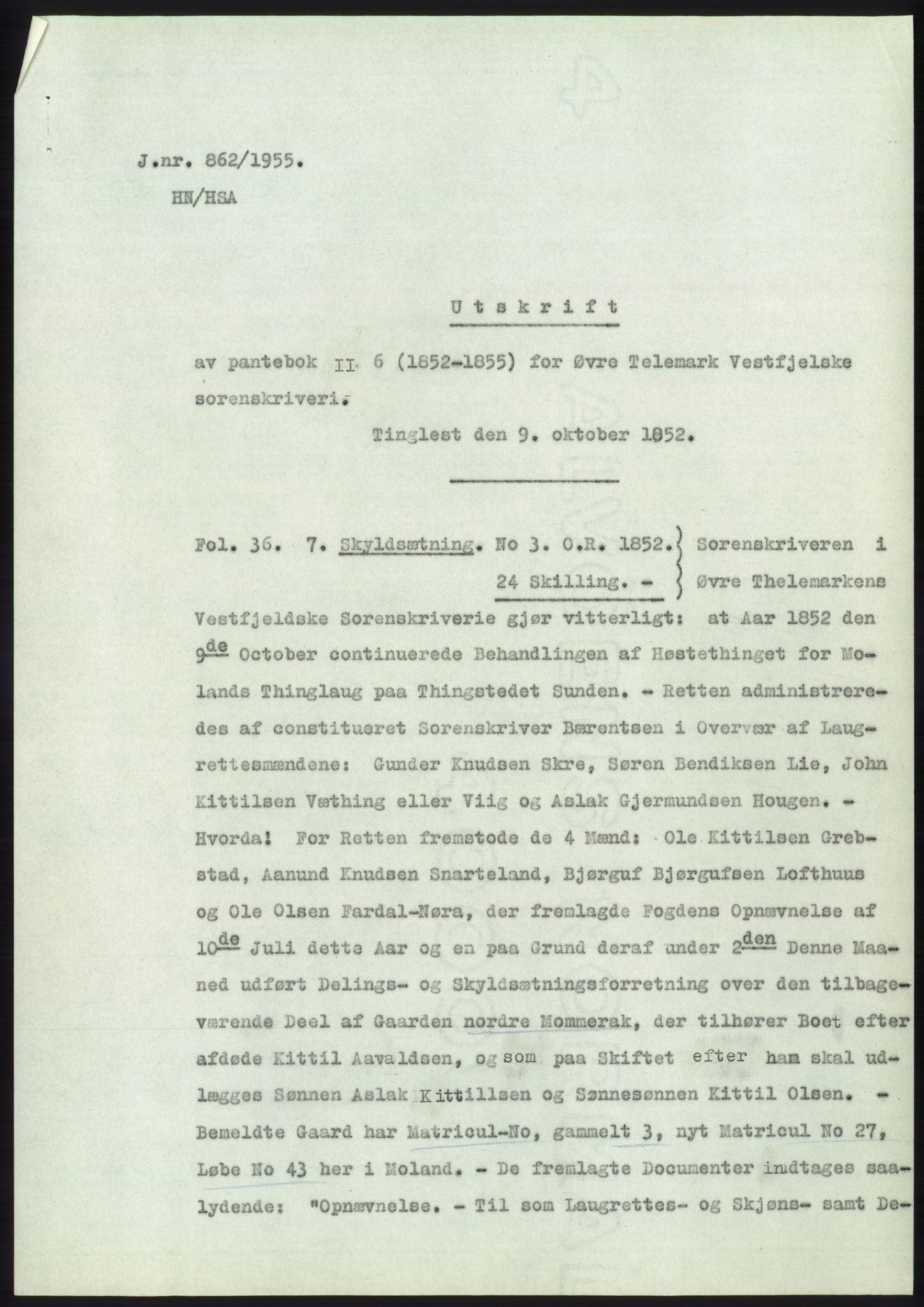 Statsarkivet i Kongsberg, SAKO/A-0001, 1955, p. 55