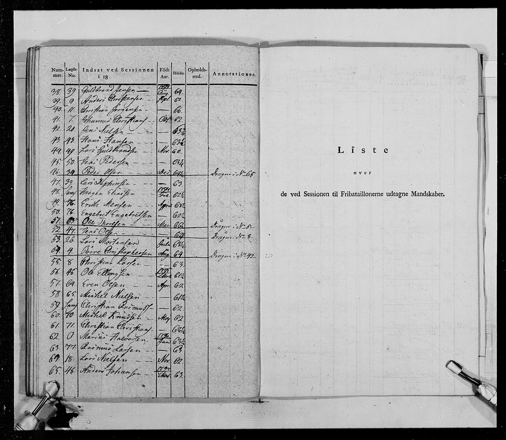 Generalitets- og kommissariatskollegiet, Det kongelige norske kommissariatskollegium, AV/RA-EA-5420/E/Eh/L0014: 3. Sønnafjelske dragonregiment, 1776-1813, p. 153