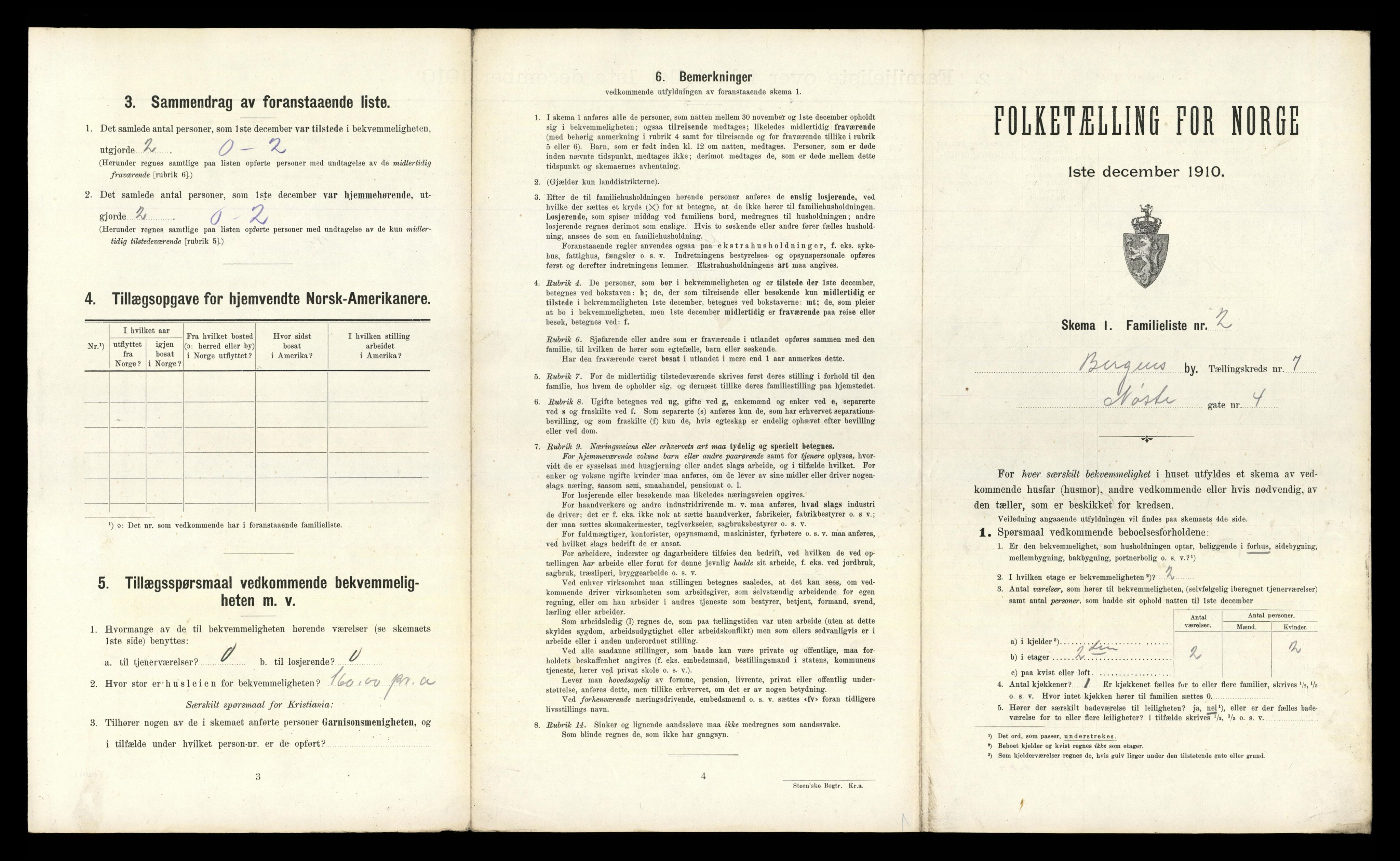 RA, 1910 census for Bergen, 1910, p. 2281