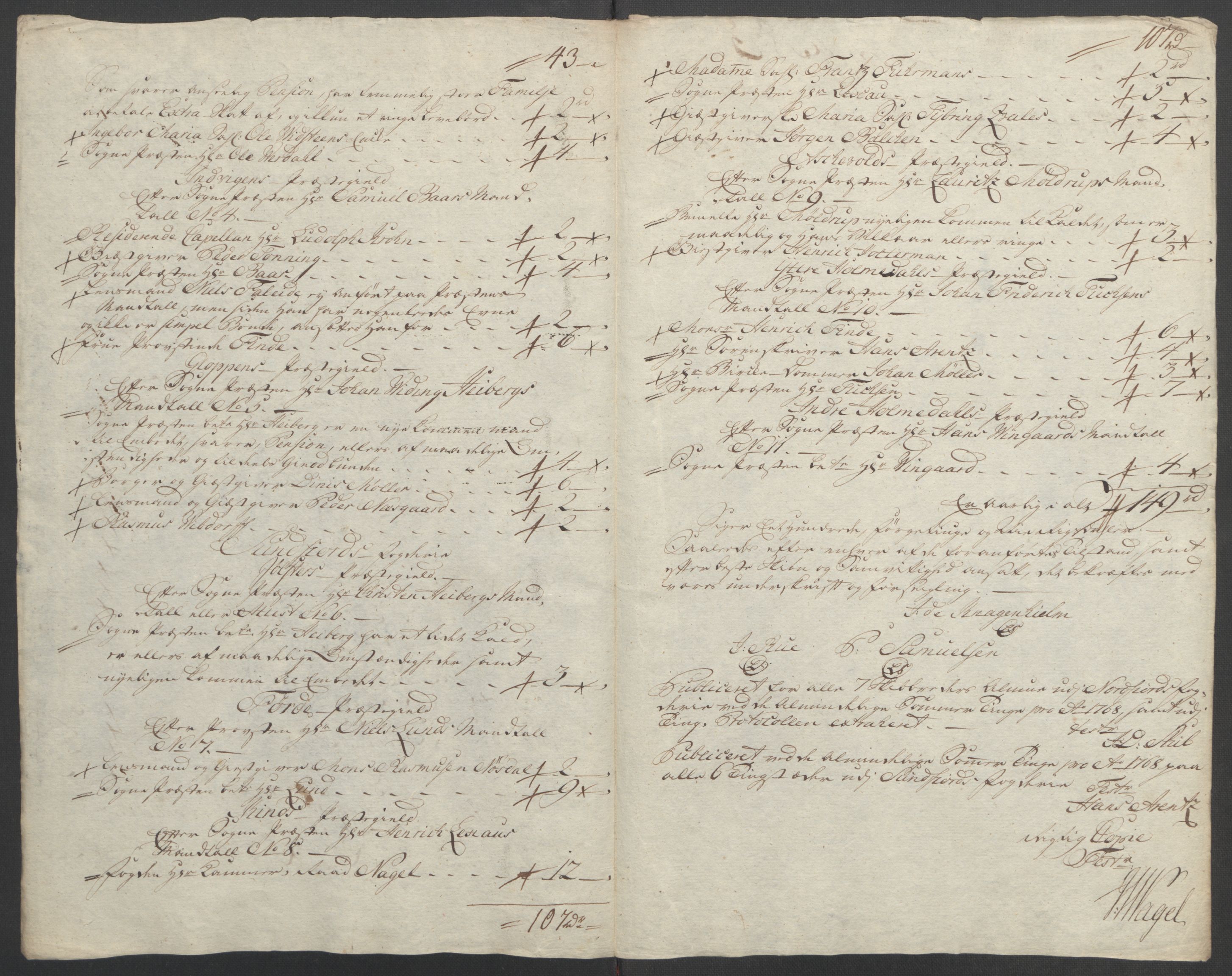 Rentekammeret inntil 1814, Reviderte regnskaper, Fogderegnskap, RA/EA-4092/R53/L3550: Ekstraskatten Sunn- og Nordfjord, 1762-1771, p. 264