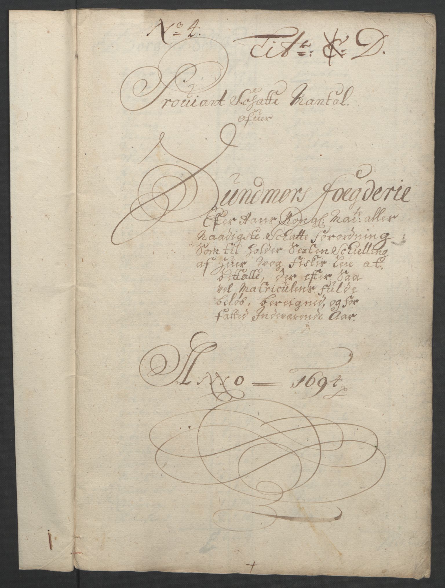 Rentekammeret inntil 1814, Reviderte regnskaper, Fogderegnskap, RA/EA-4092/R54/L3555: Fogderegnskap Sunnmøre, 1694-1695, p. 109