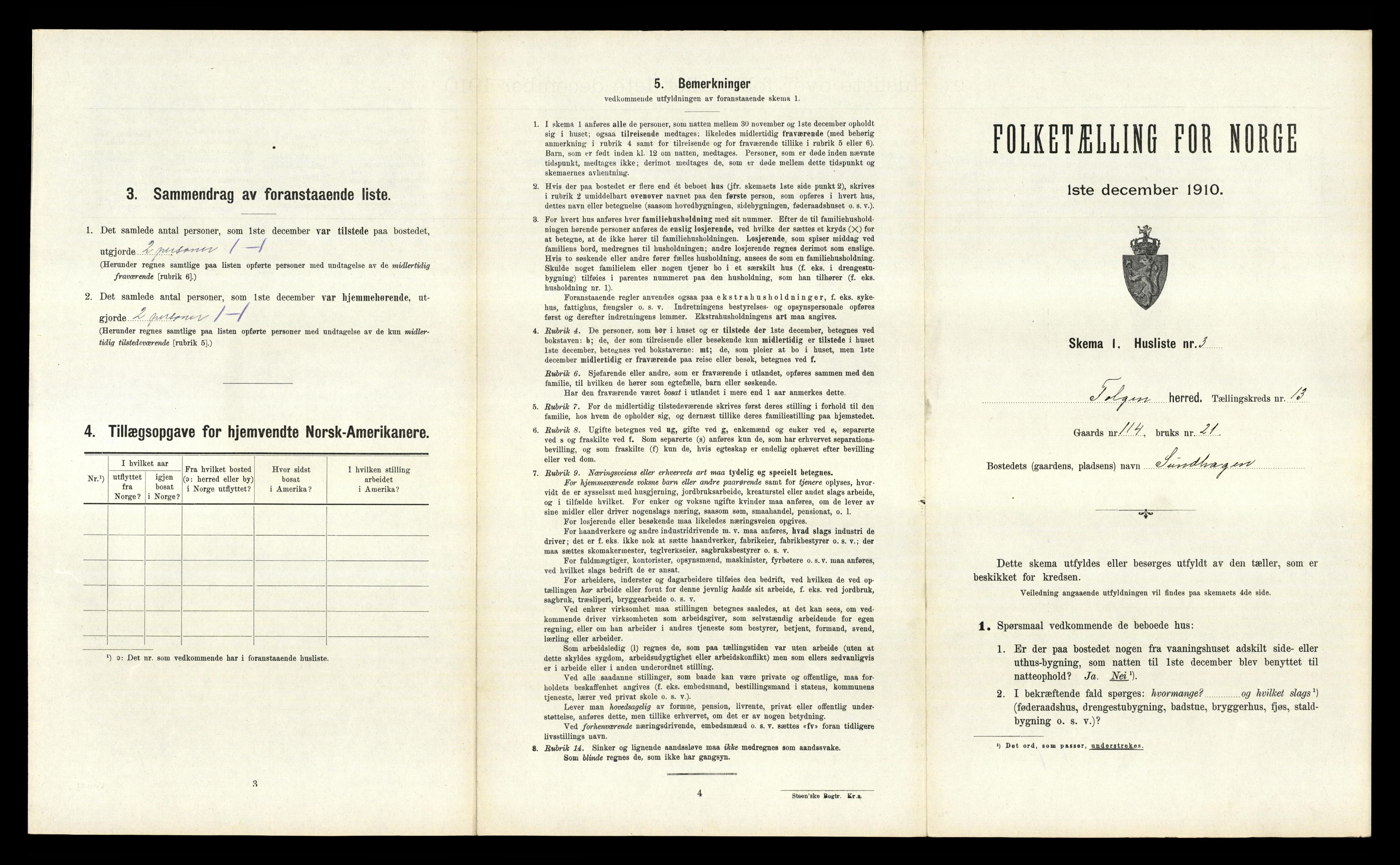 RA, 1910 census for Tolga, 1910, p. 898