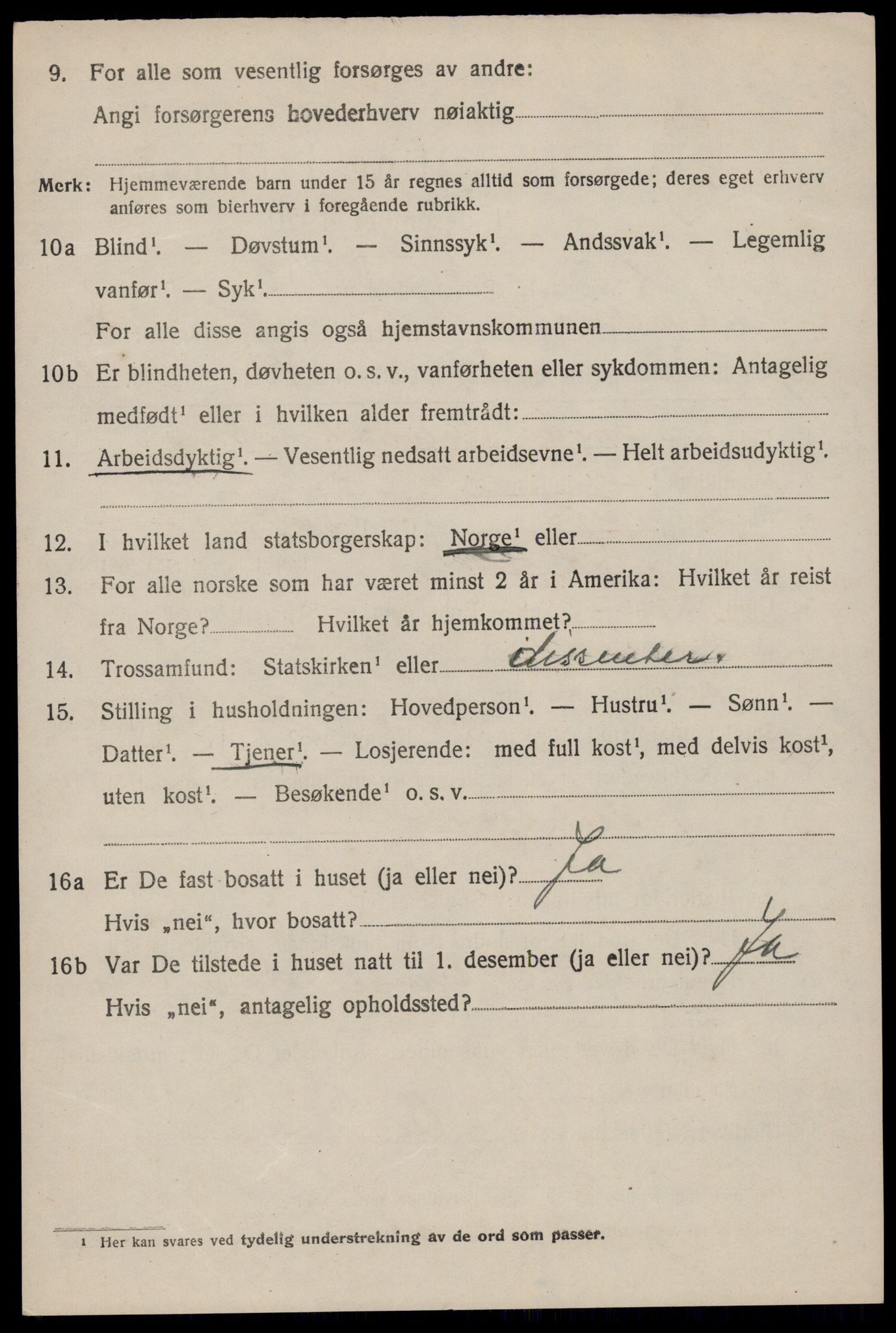 SAKO, 1920 census for Hjartdal, 1920, p. 3257