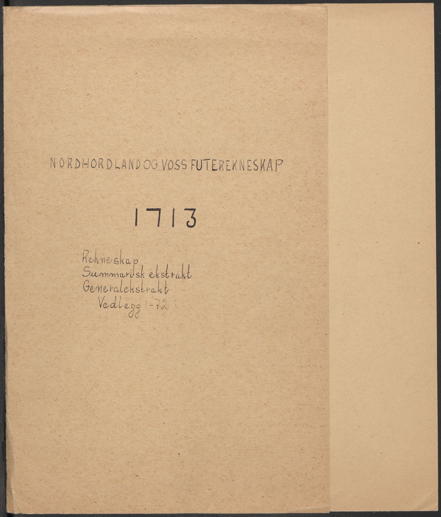 Rentekammeret inntil 1814, Reviderte regnskaper, Fogderegnskap, RA/EA-4092/R51/L3195: Fogderegnskap Nordhordland og Voss, 1713, p. 2