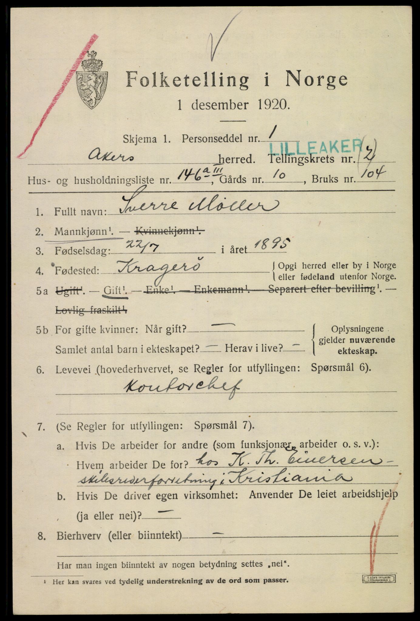 SAO, 1920 census for Aker, 1920, p. 17494