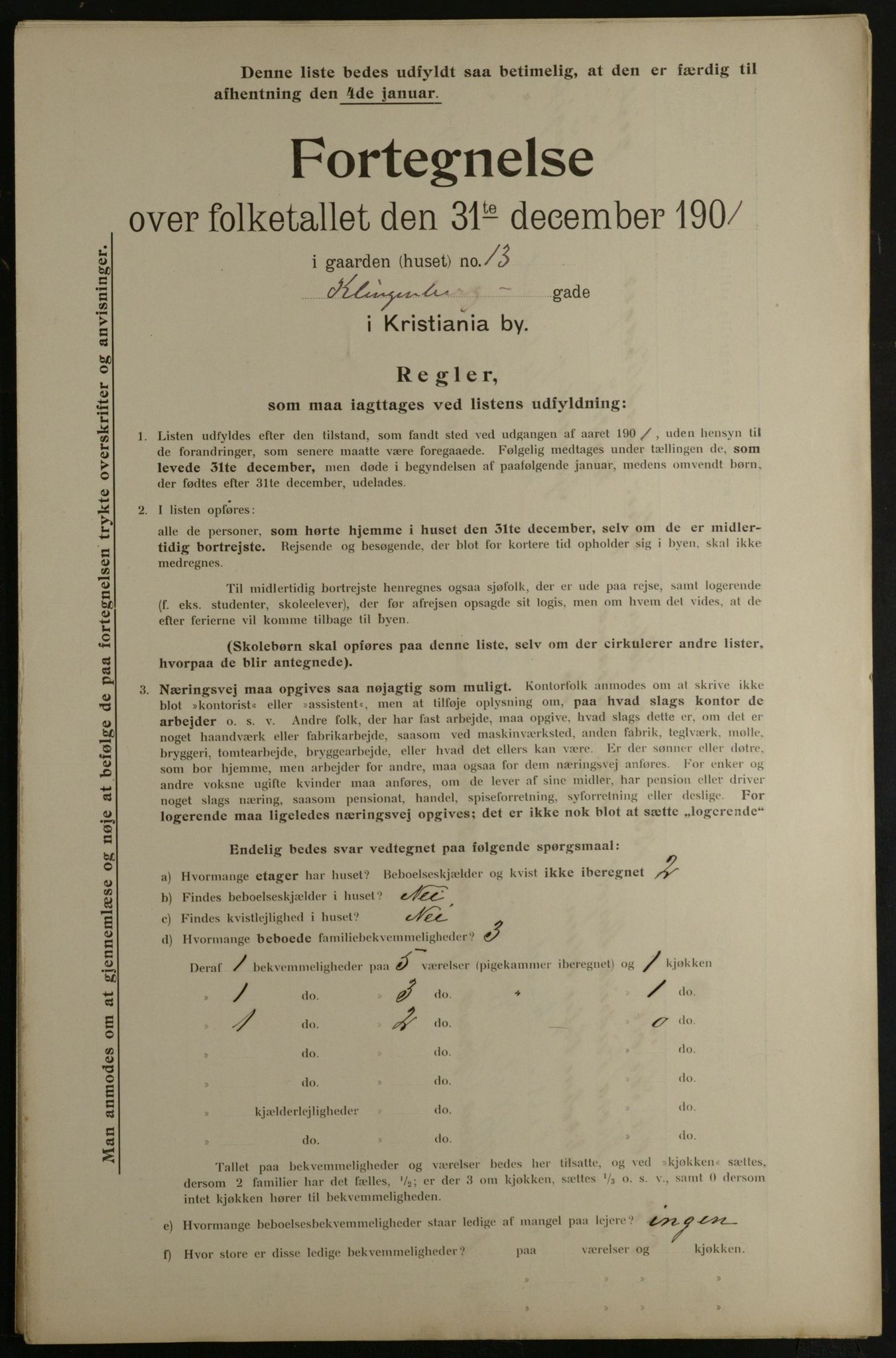 OBA, Municipal Census 1901 for Kristiania, 1901, p. 8058