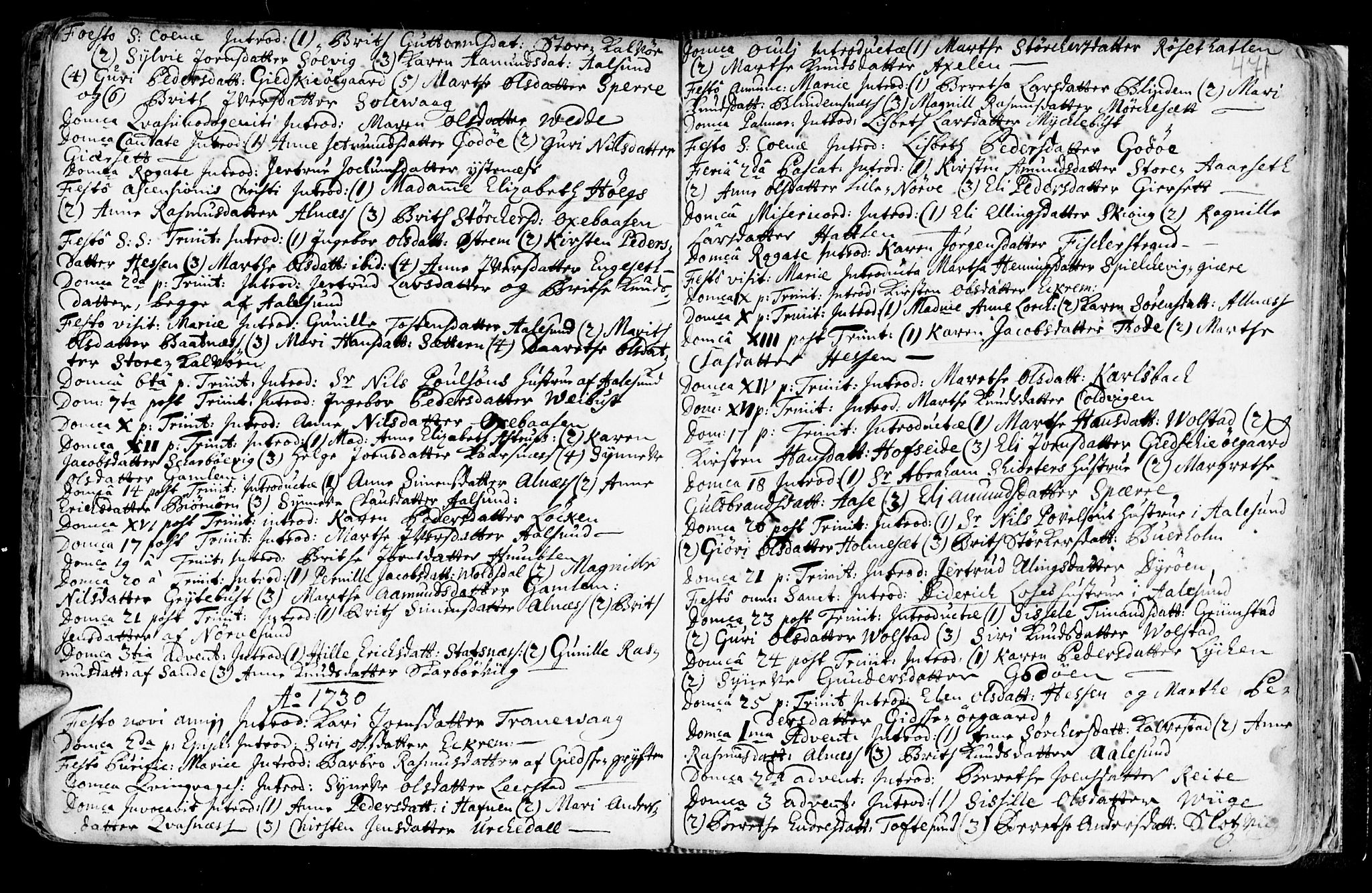 Ministerialprotokoller, klokkerbøker og fødselsregistre - Møre og Romsdal, AV/SAT-A-1454/528/L0390: Parish register (official) no. 528A01, 1698-1739, p. 470-471