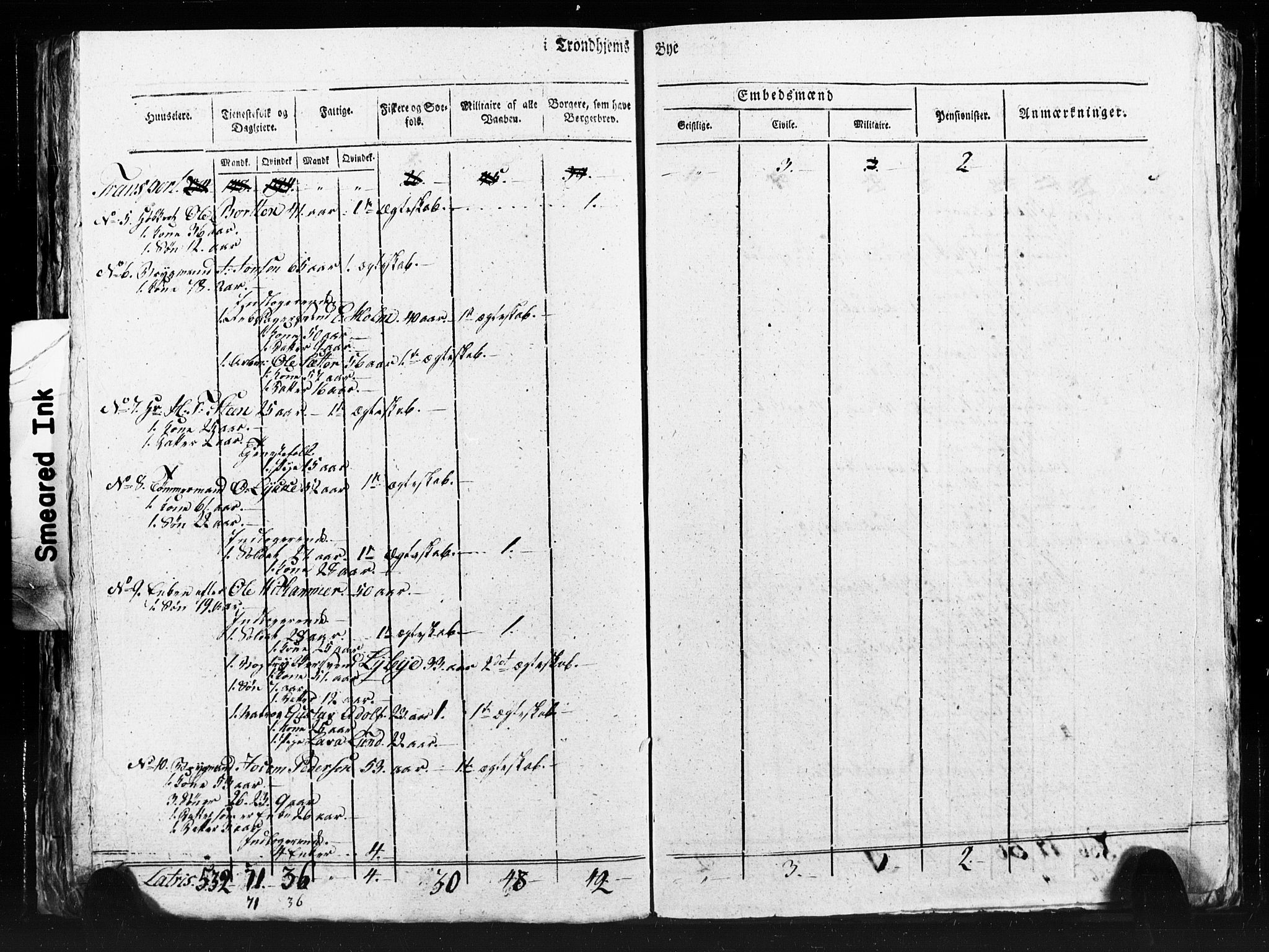 SAT, Census 1815 for Trondheim (transcript), 1815, p. 87