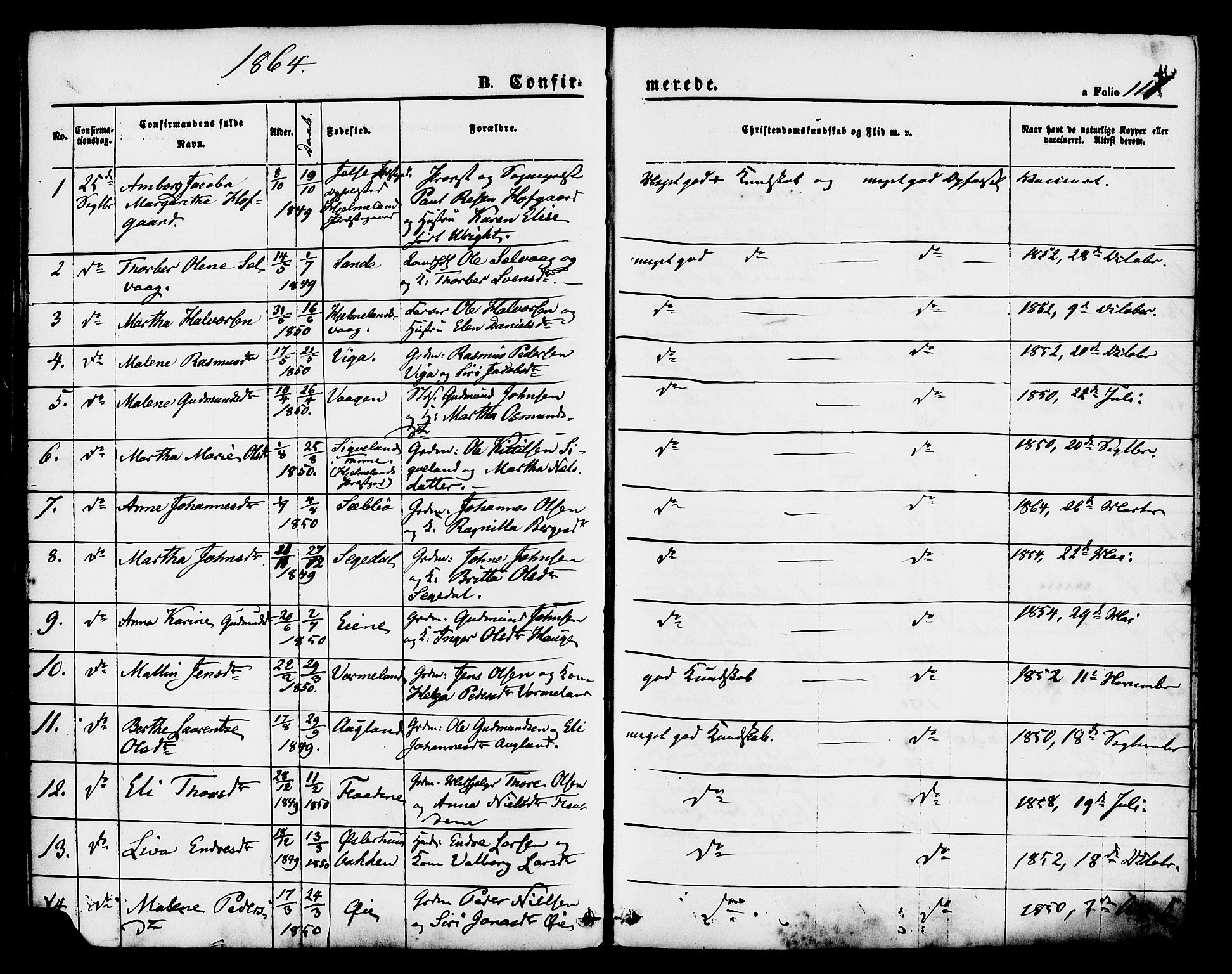 Hjelmeland sokneprestkontor, AV/SAST-A-101843/01/IV/L0011: Parish register (official) no. A 11, 1861-1878, p. 117