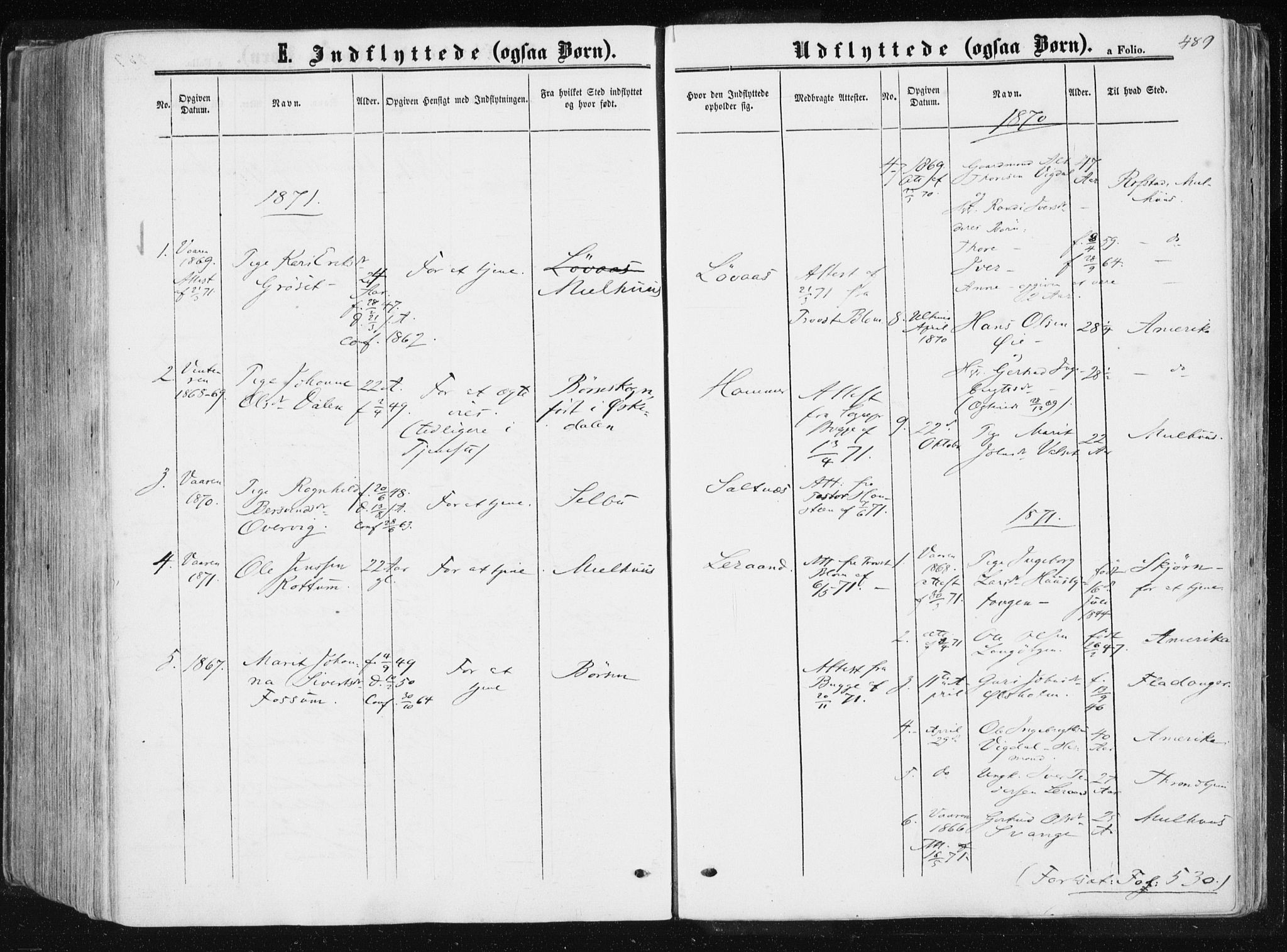 Ministerialprotokoller, klokkerbøker og fødselsregistre - Sør-Trøndelag, AV/SAT-A-1456/612/L0377: Parish register (official) no. 612A09, 1859-1877, p. 489