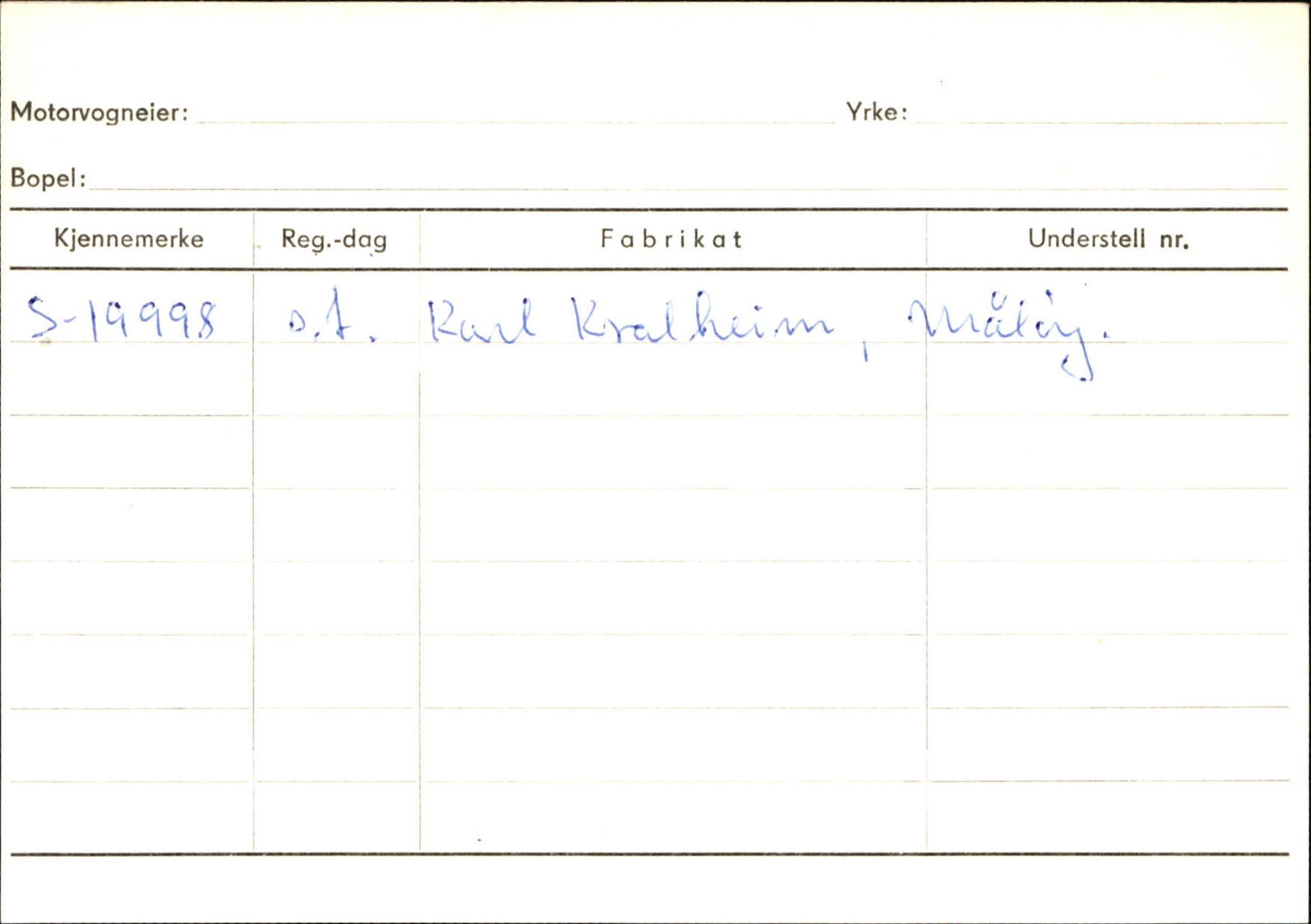 Statens vegvesen, Sogn og Fjordane vegkontor, SAB/A-5301/4/F/L0144: Registerkort Vågsøy A-R, 1945-1975, p. 2258