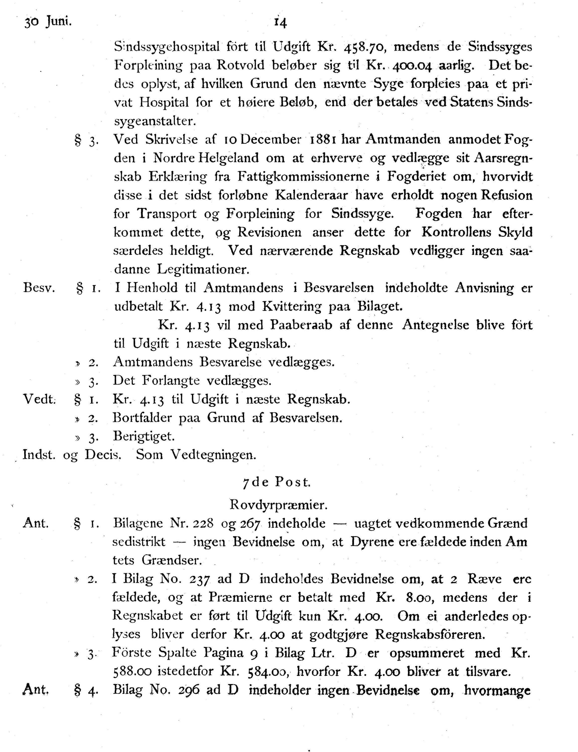 Nordland Fylkeskommune. Fylkestinget, AIN/NFK-17/176/A/Ac/L0014: Fylkestingsforhandlinger 1881-1885, 1881-1885