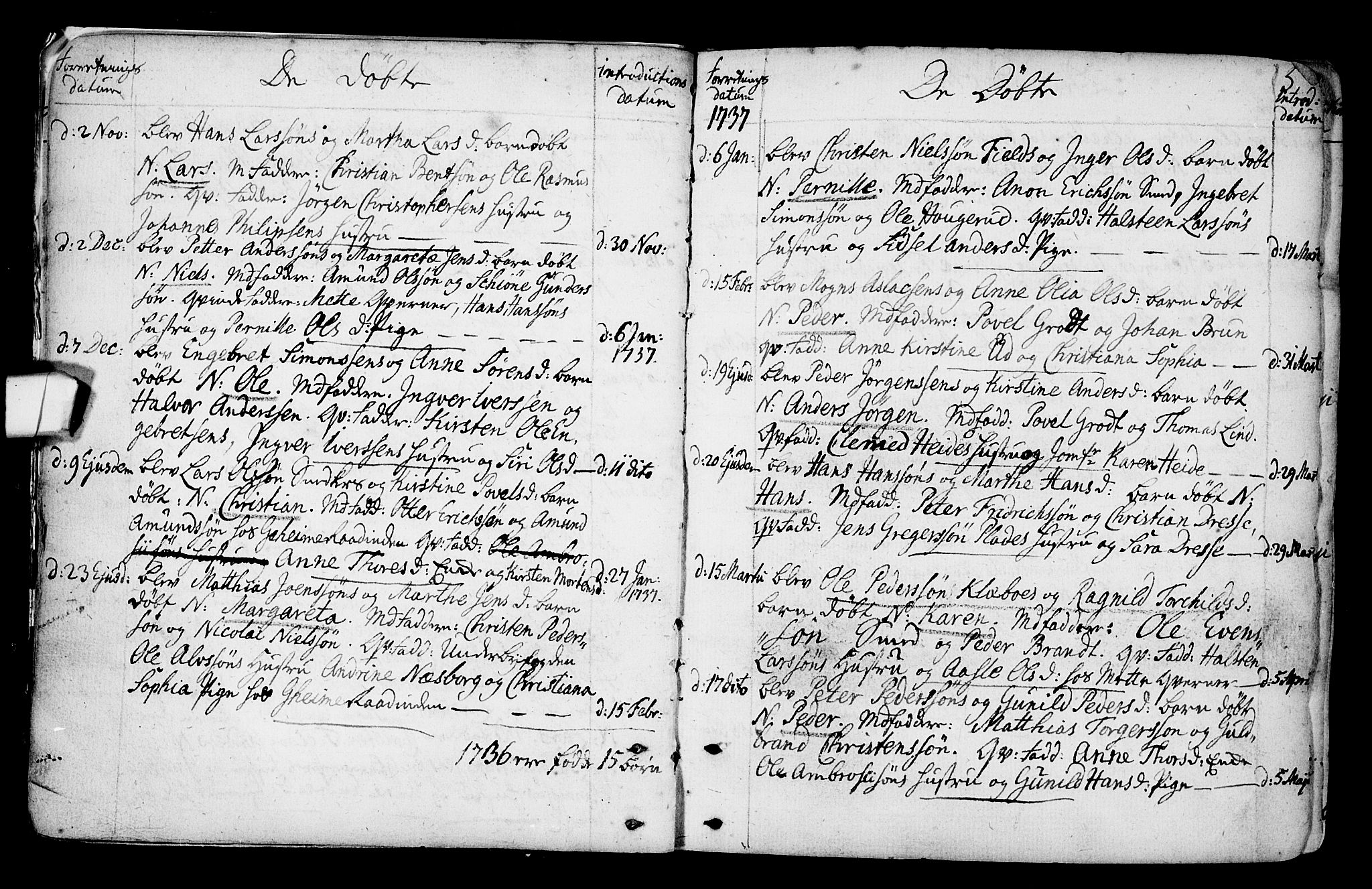 Gamlebyen prestekontor Kirkebøker, AV/SAO-A-10884/F/Fa/L0001: Parish register (official) no. 1, 1734-1818, p. 5