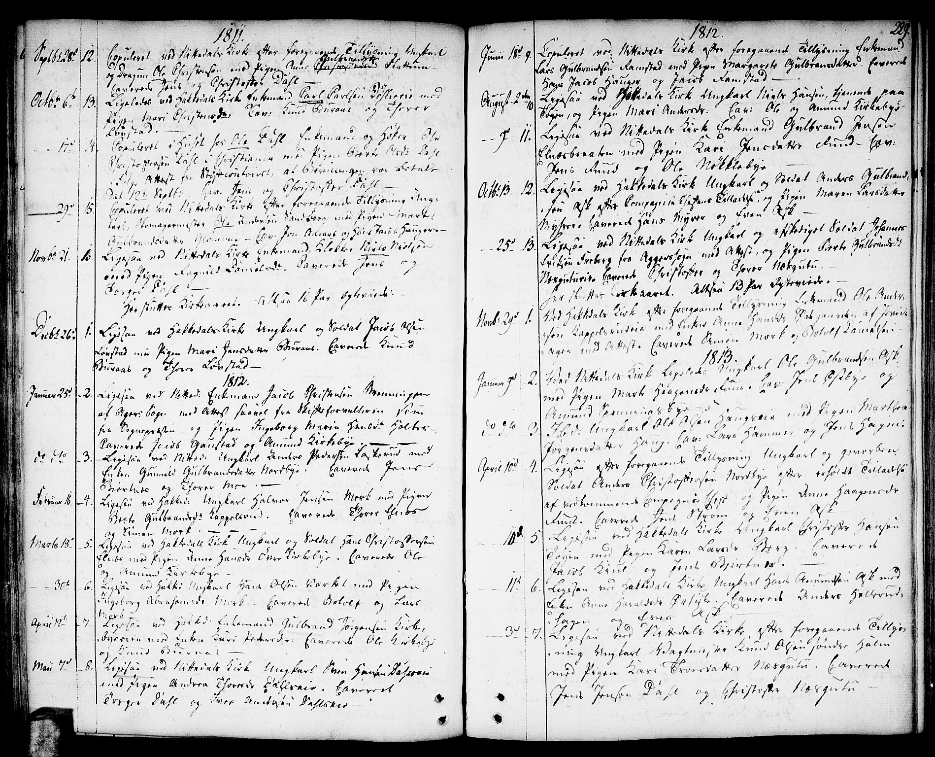 Nittedal prestekontor Kirkebøker, SAO/A-10365a/F/Fa/L0002: Parish register (official) no. I 2, 1779-1814, p. 229