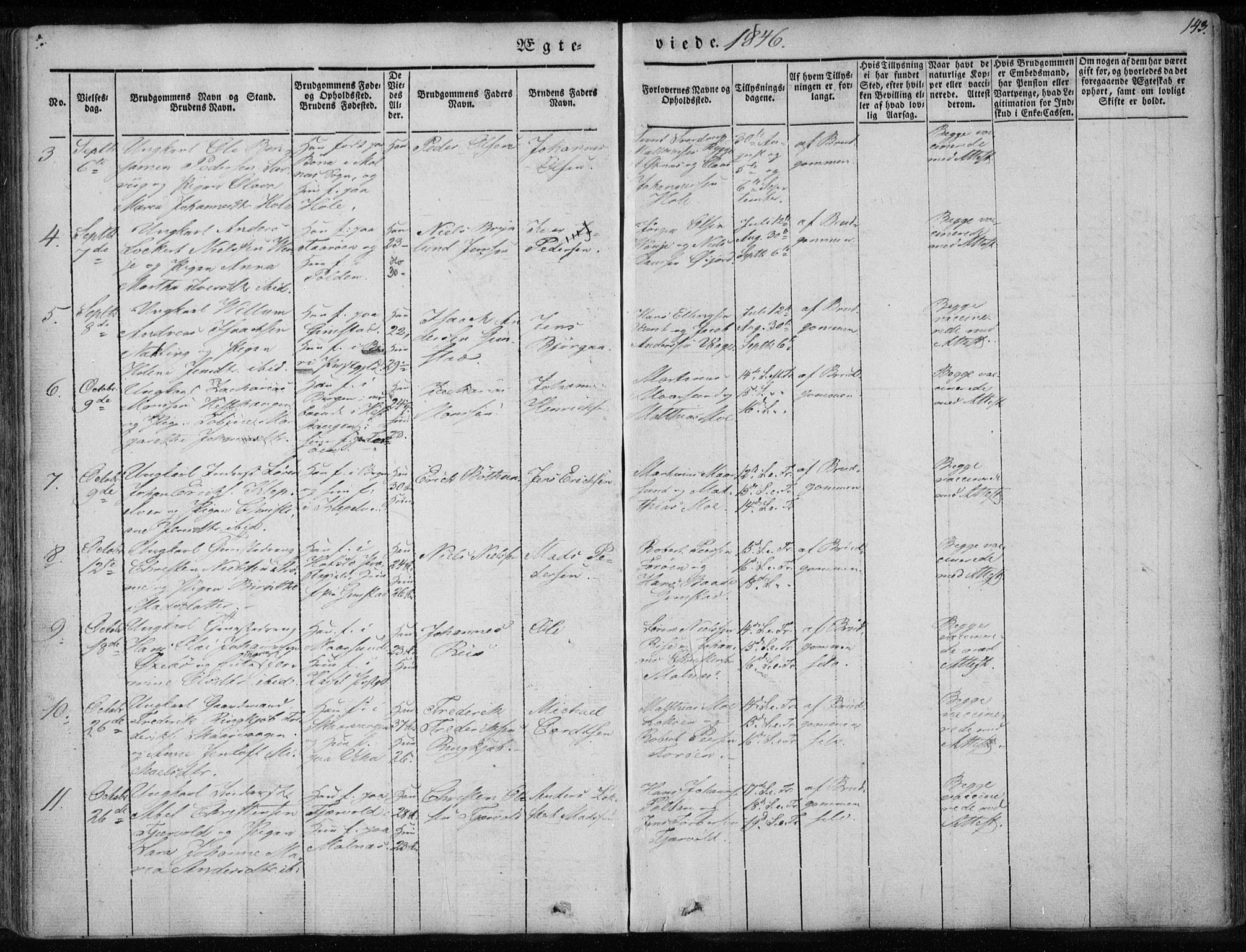 Ministerialprotokoller, klokkerbøker og fødselsregistre - Nordland, AV/SAT-A-1459/891/L1299: Parish register (official) no. 891A04, 1841-1856, p. 143