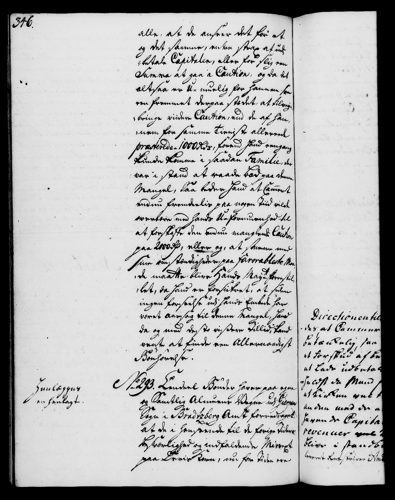 Rentekammeret, Kammerkanselliet, RA/EA-3111/G/Gh/Gha/L0024: Norsk ekstraktmemorialprotokoll (merket RK 53.69), 1742-1743, p. 346