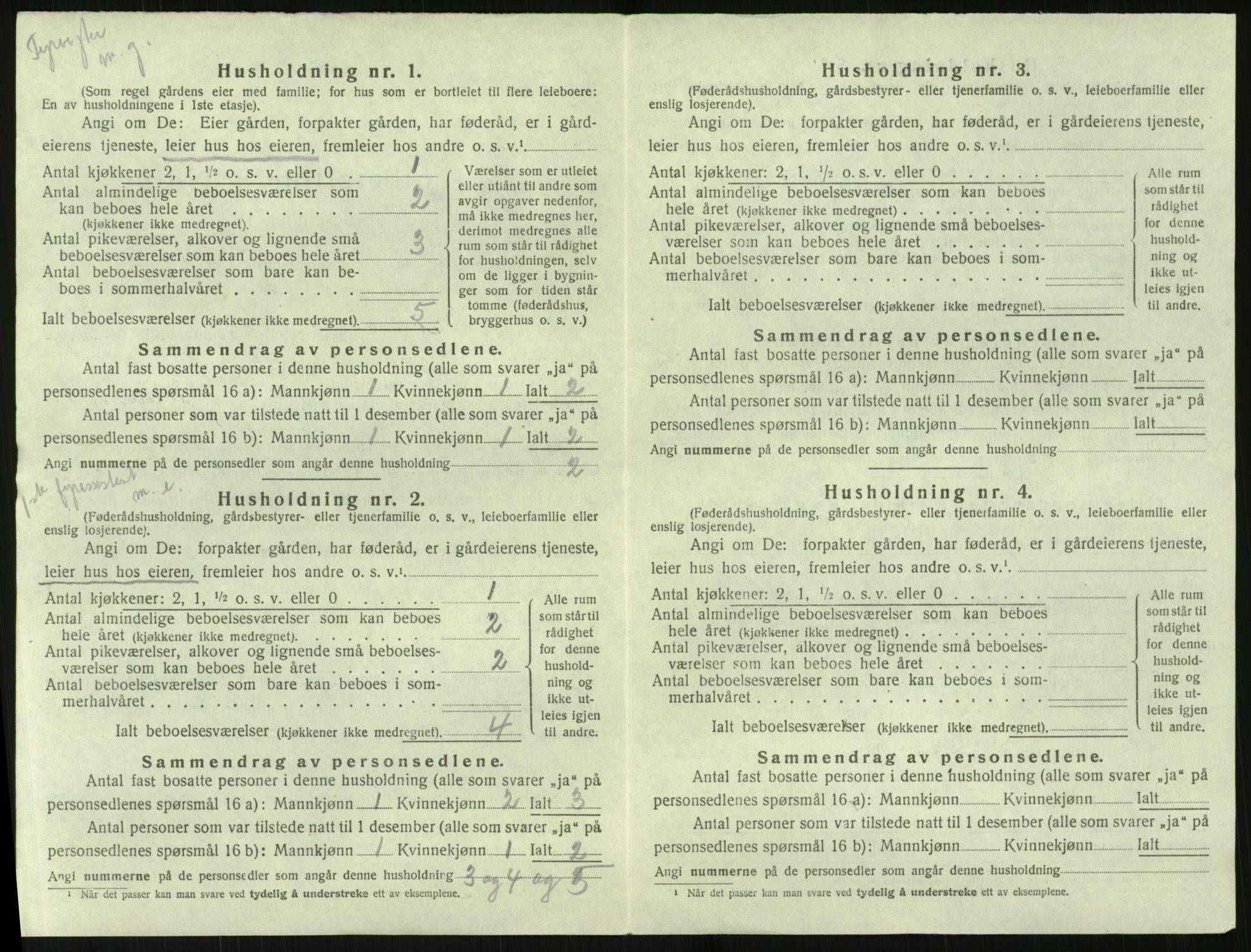 SAK, 1920 census for Hisøy, 1920, p. 1071