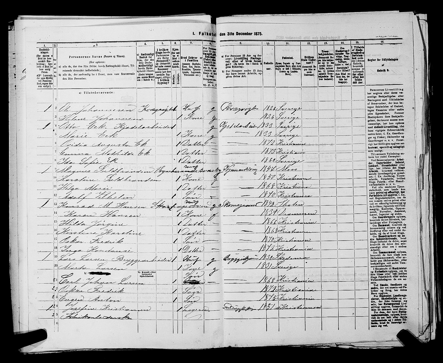 RA, 1875 census for 0301 Kristiania, 1875, p. 7239